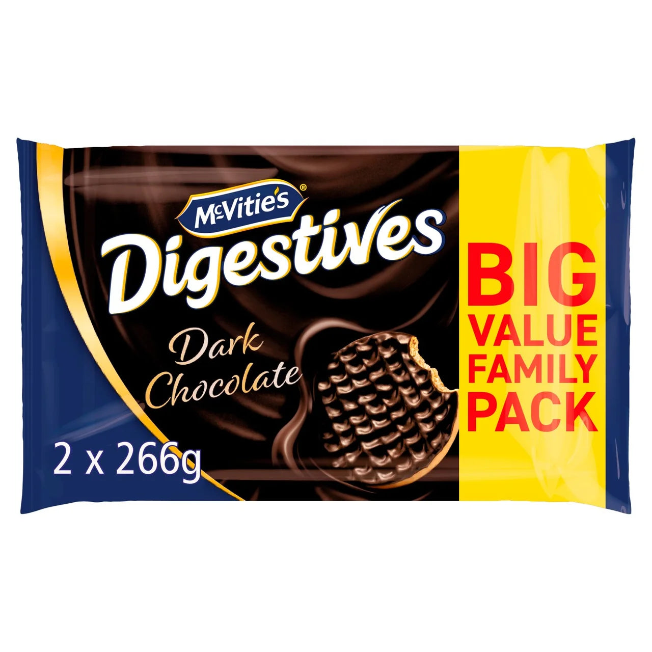 McVitie's Dark Chocolate Digestives Biscuits Twin Pack 2x266g