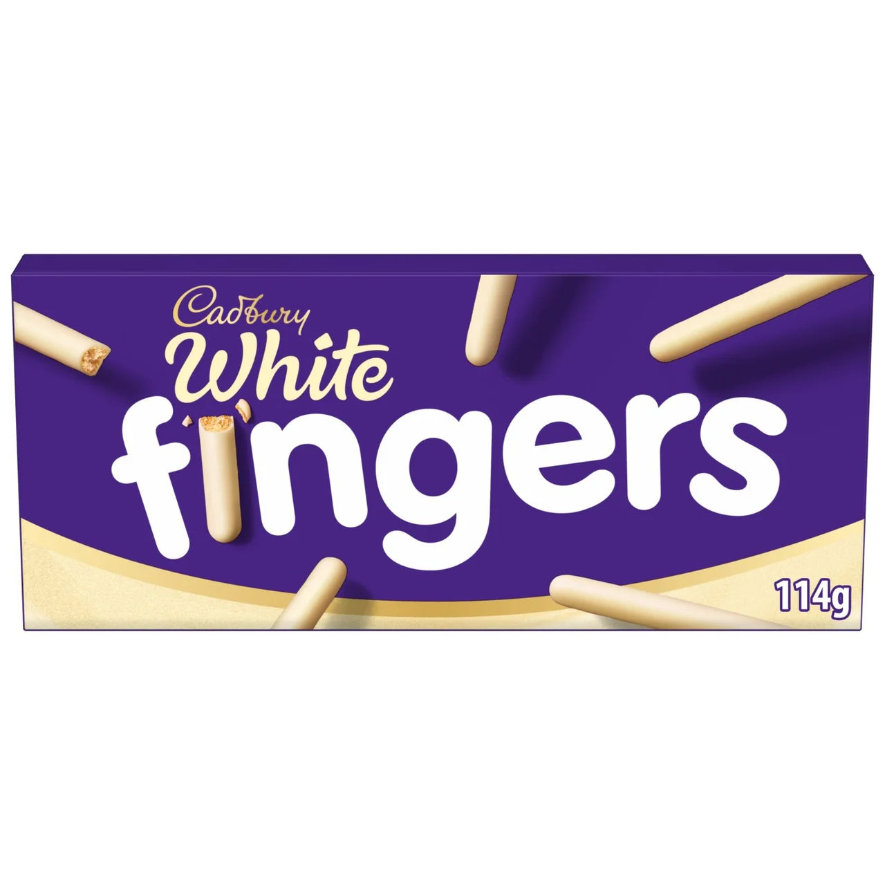 Cadbury Dairy Milk Fingers White Chocolate Biscuits 114g