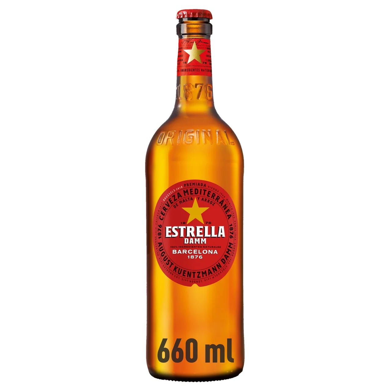 Estrella Damm Lager Beer Bottle 660ml