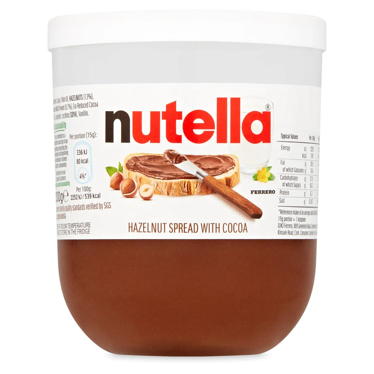 Nutella Hazelnut Chocolate Spread 200g