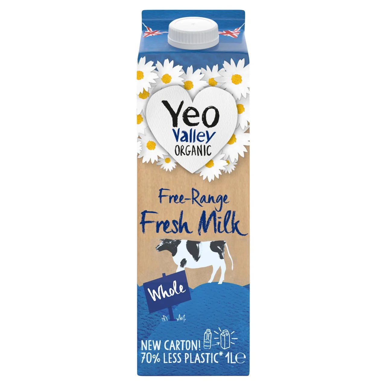 Yeo Valley Organic Free Range Whole Milk 1 Litre
