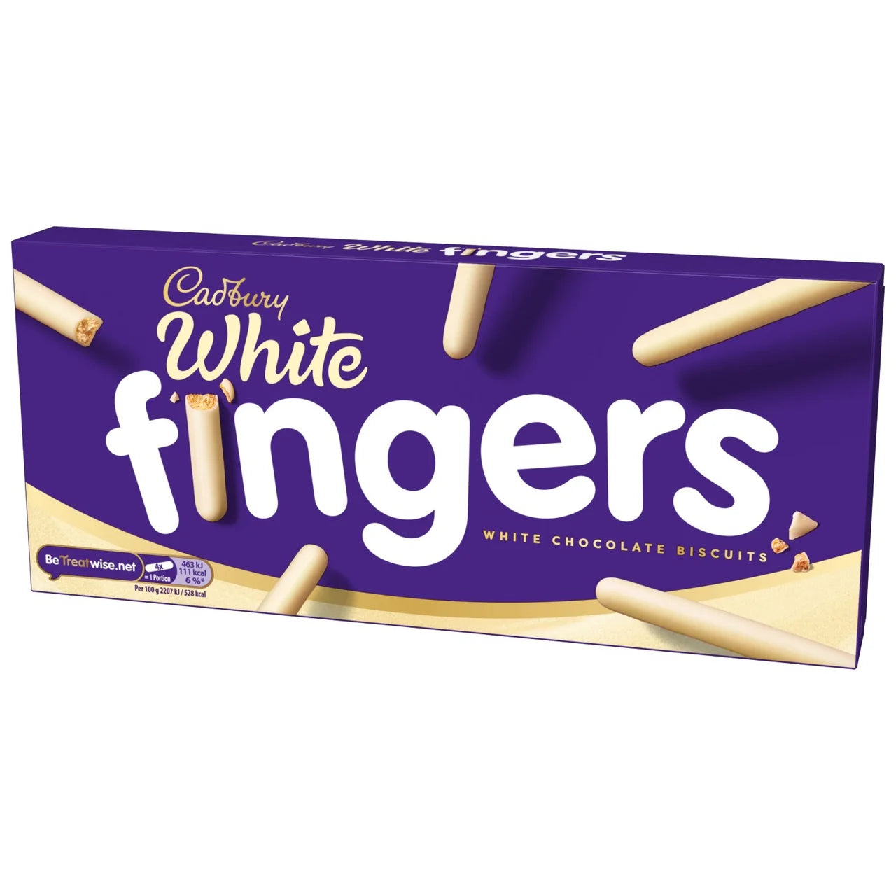 Cadbury Dairy Milk Fingers White Chocolate Biscuits 114g