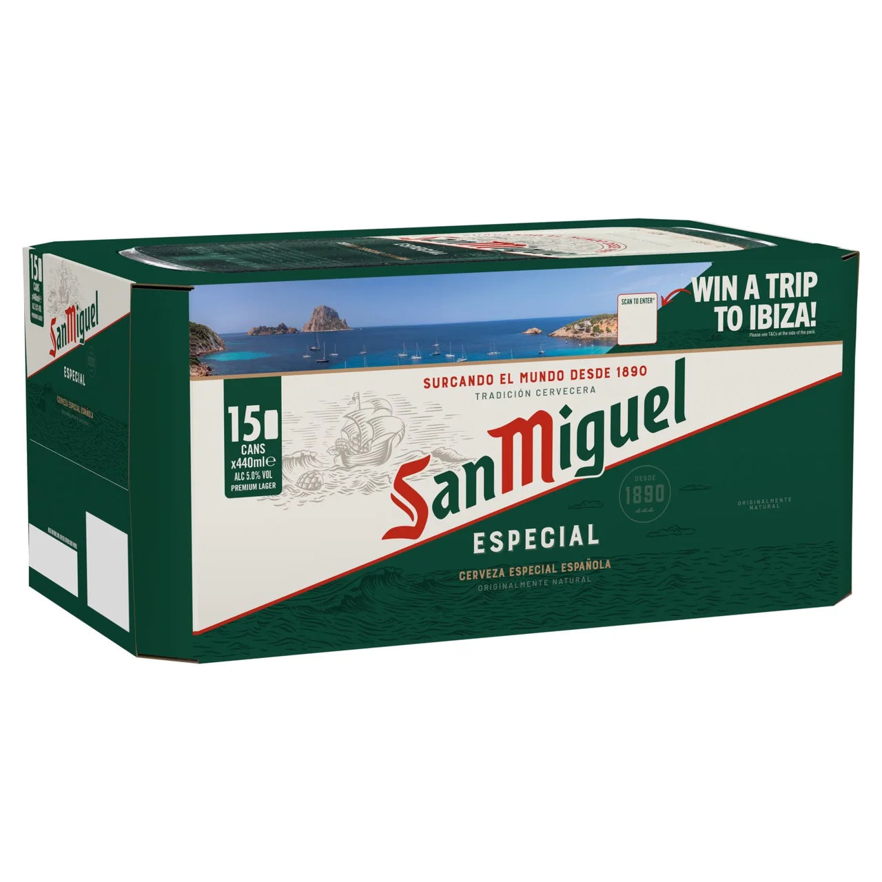 San Miguel Premium Lager Beer Cans 15x440ml