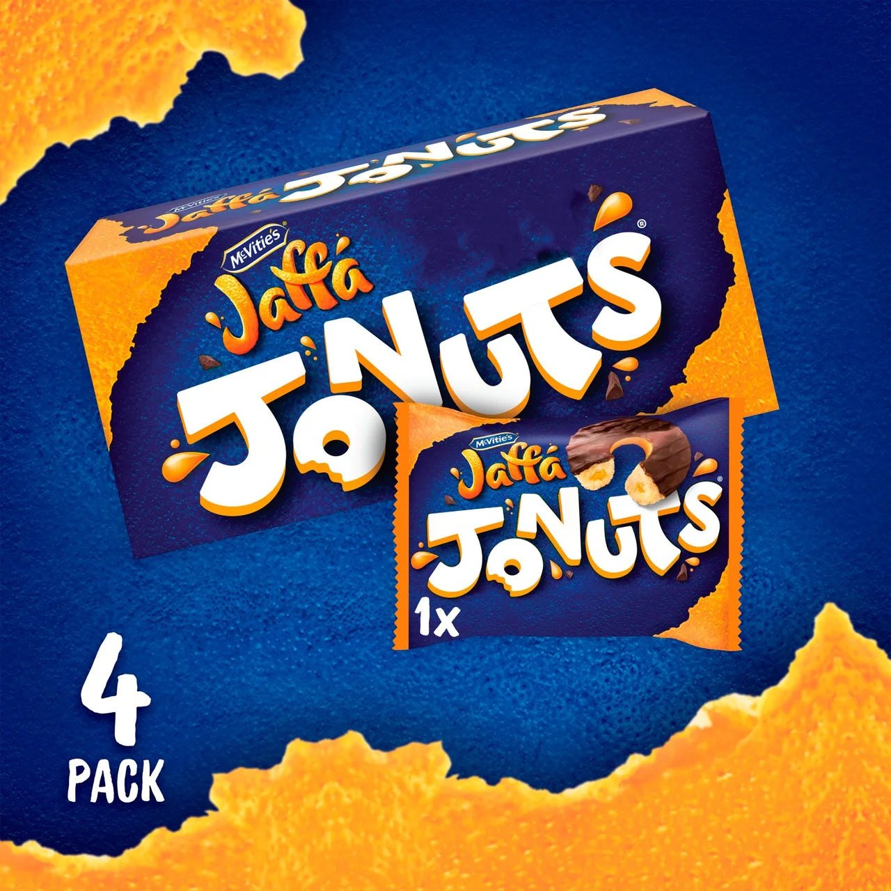 McVitie's Jaffa Cakes Original Jonuts Biscuits Multipack 4x43g