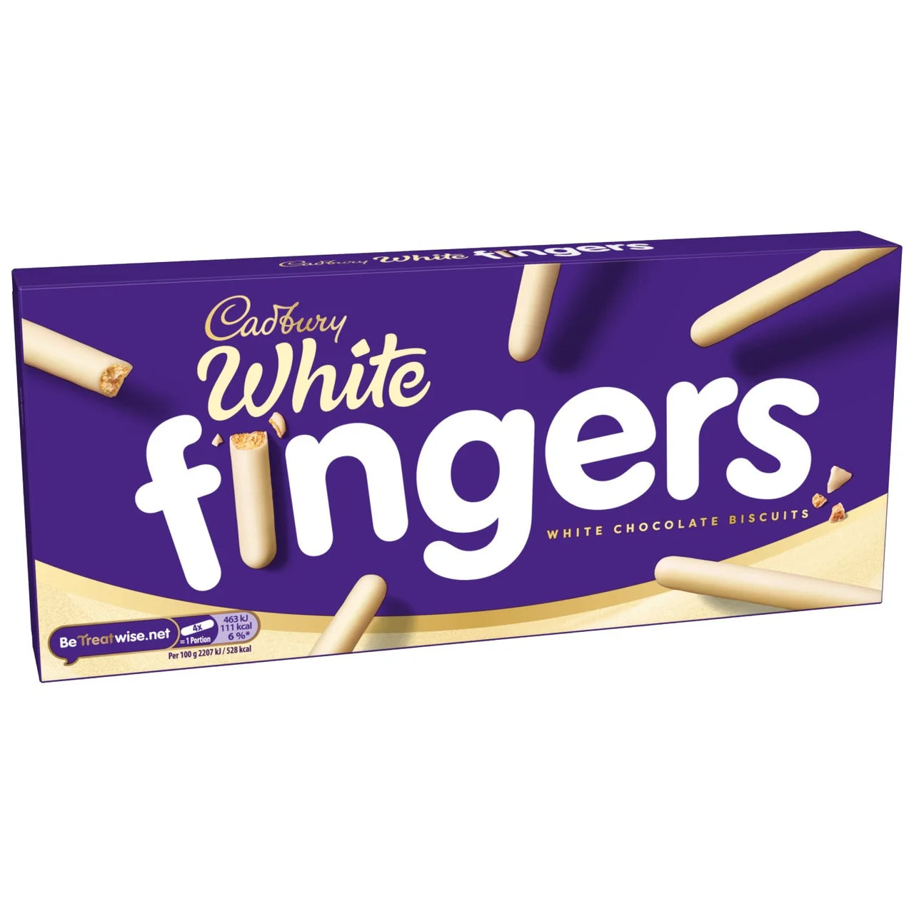 Cadbury Dairy Milk Fingers White Chocolate Biscuits 114g