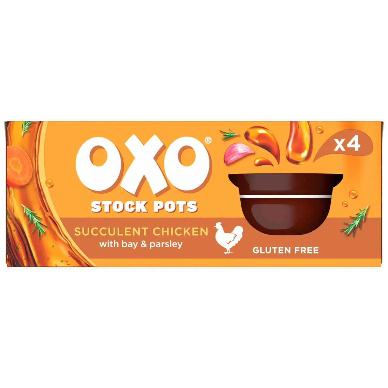 Oxo Chicken with Bay and Parsley Stock Pots x4