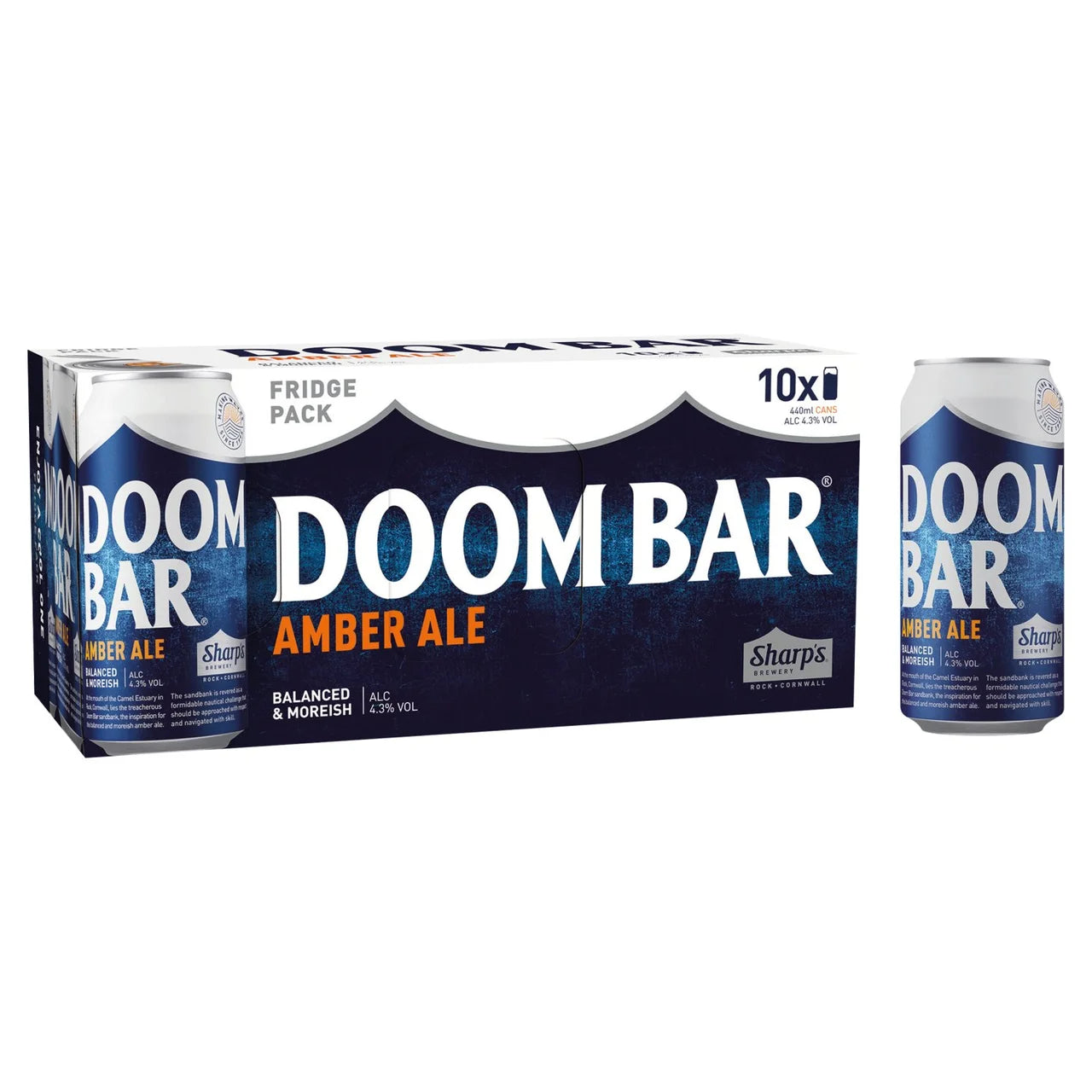 Sharp's Doom Bar Amber Ale Beer Cans 10x440ml