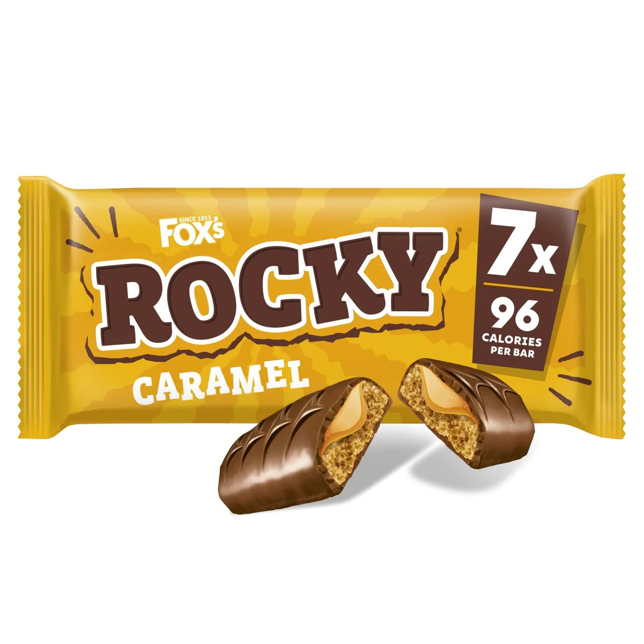 Fox's Biscuits Rocky Caramel Biscuit Bars Multipack 7 Pack 136.5g