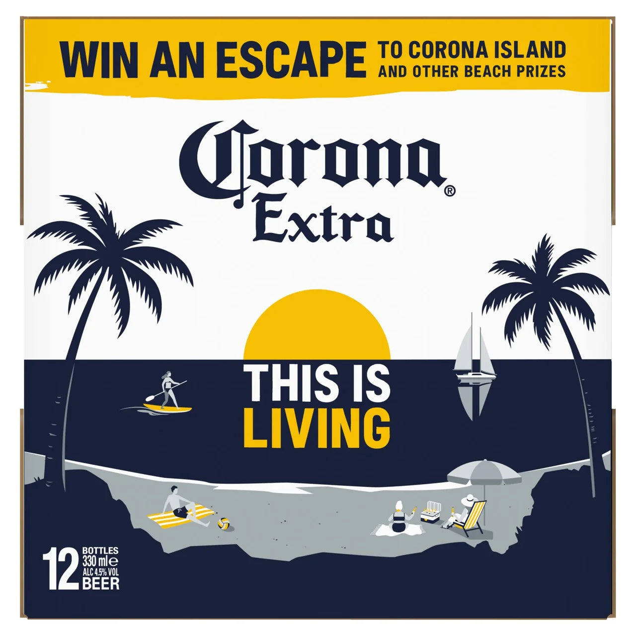 Corona Extra Premium Lager Beer Bottles 12x330ml
