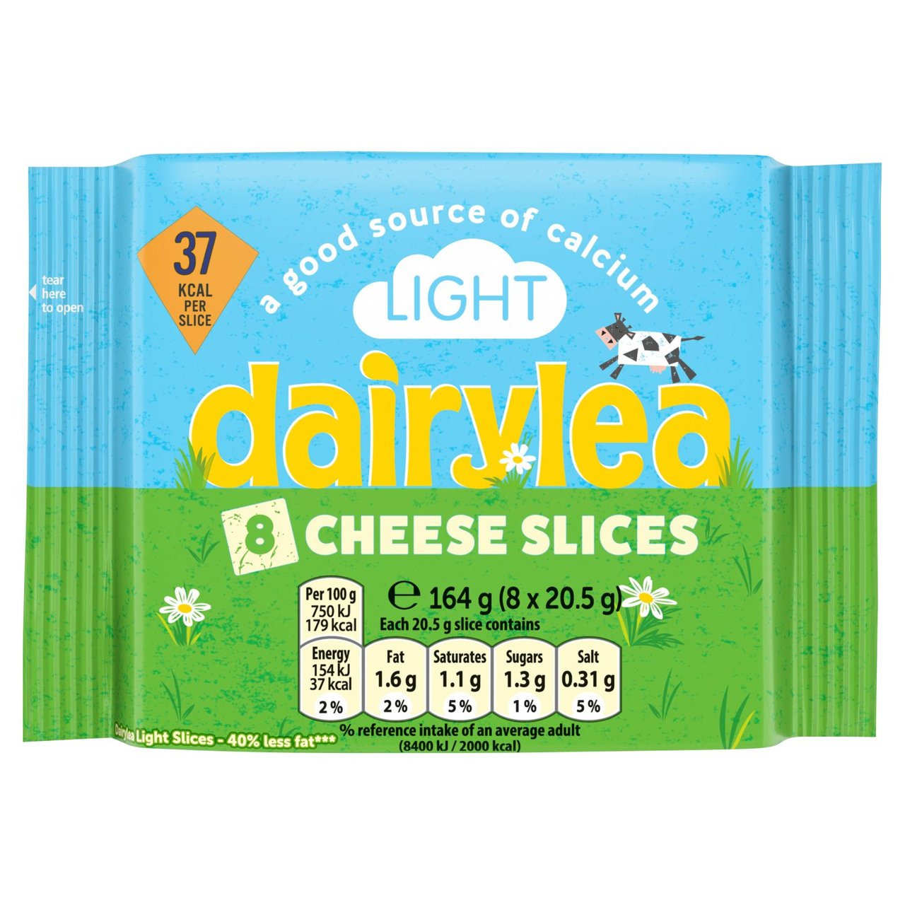 Dairylea Light Cheese Slices 8x20.5g