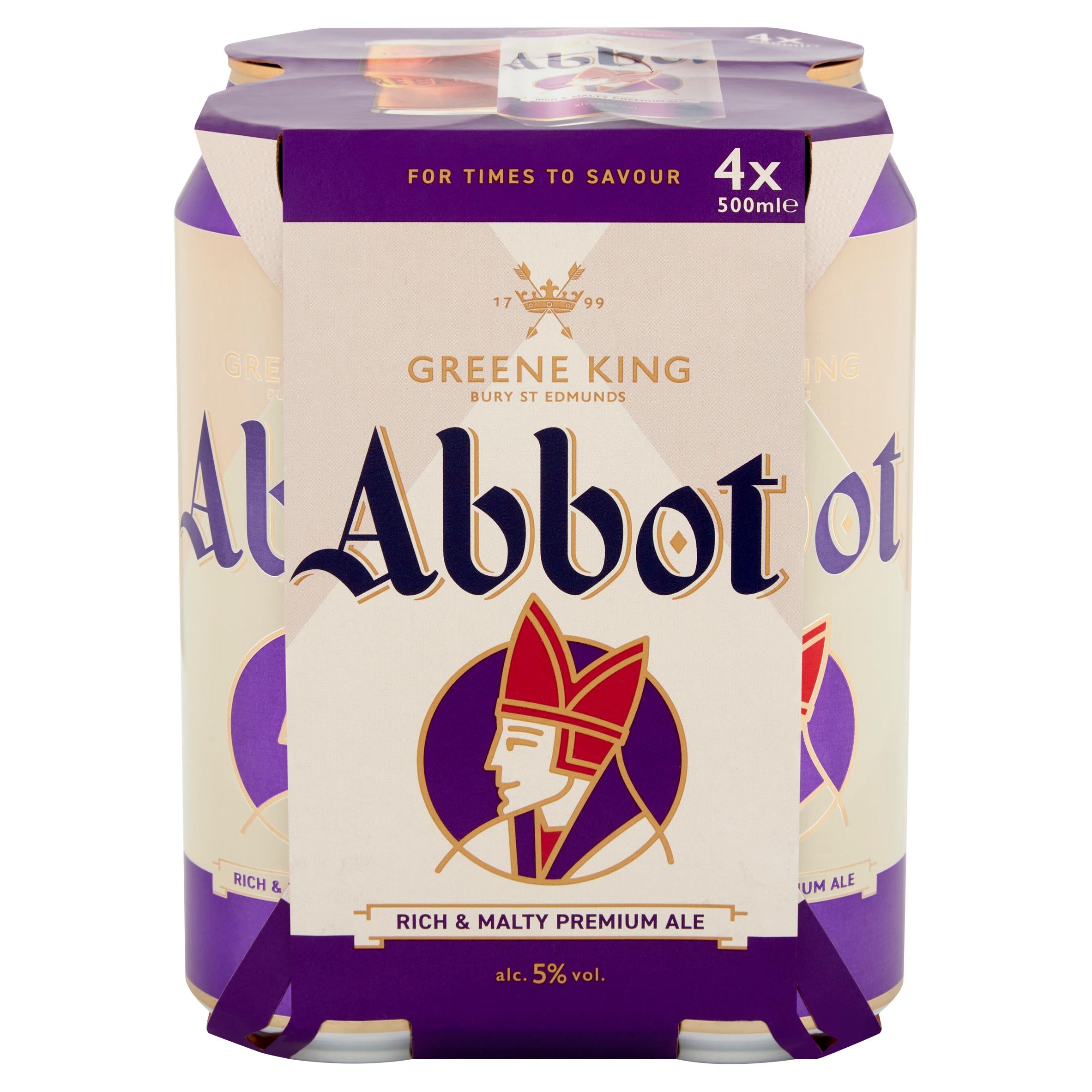 Greene King Abbot Ale Beer Cans 4x500ml