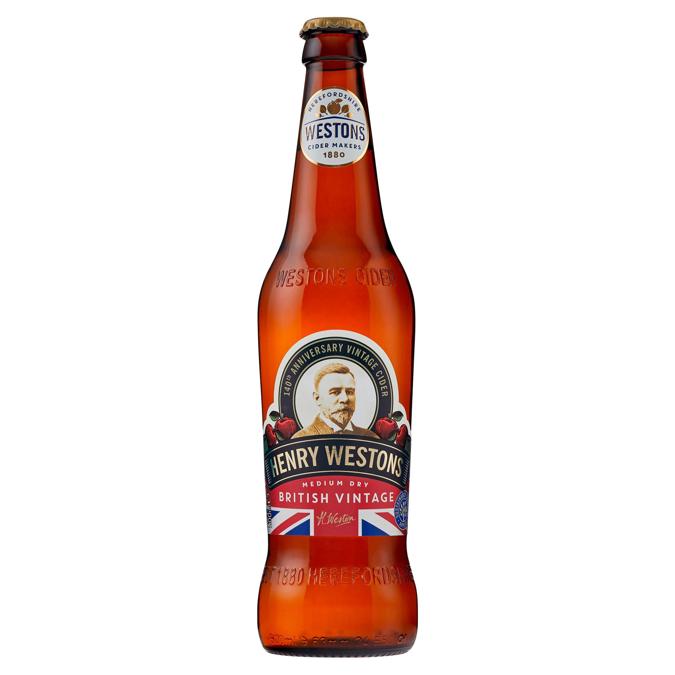 Henry Westons Vintage Cider Bottle 500ml