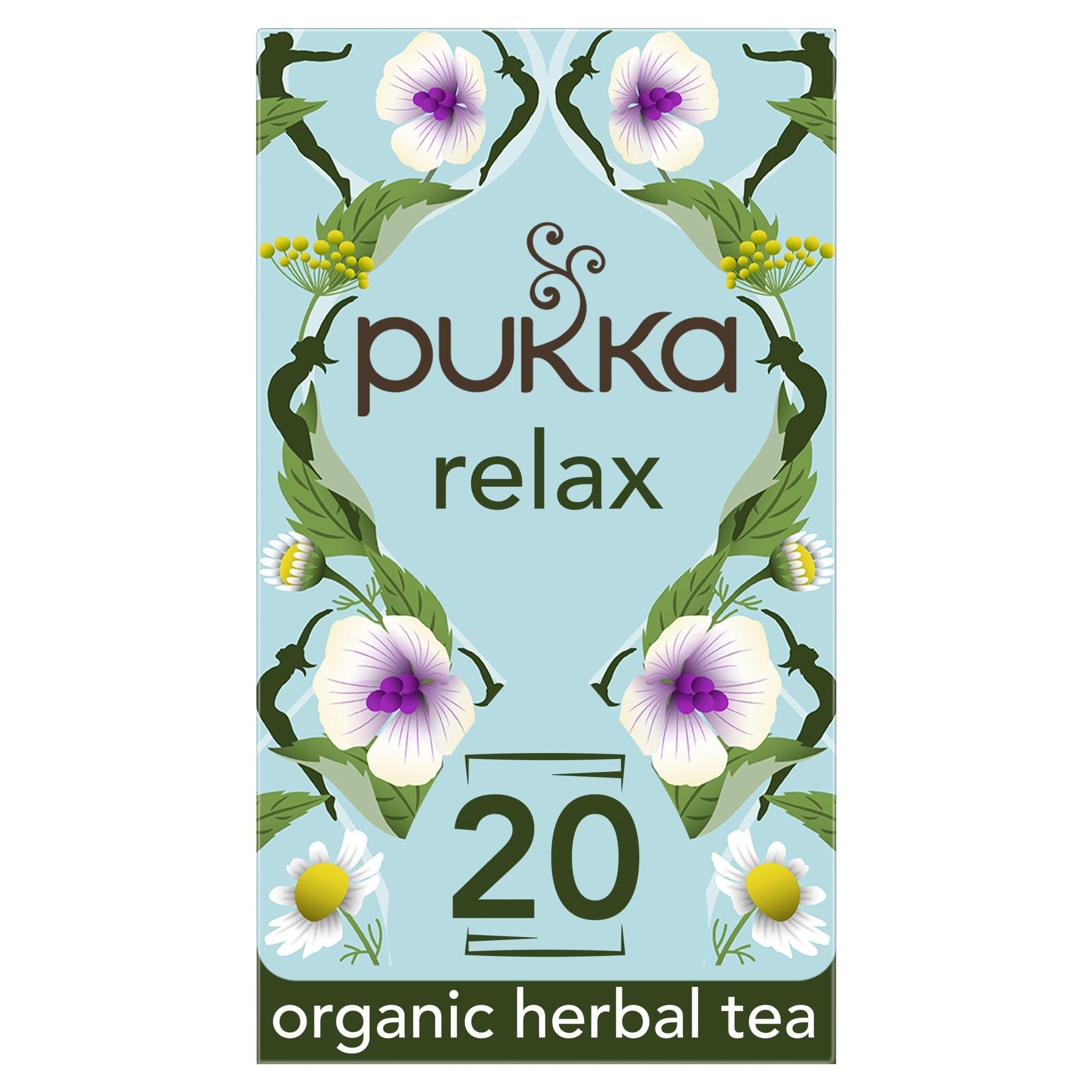 Pukka Organic Relax Tea With Chamomile Home Compostable Herbal Tea Bags x20