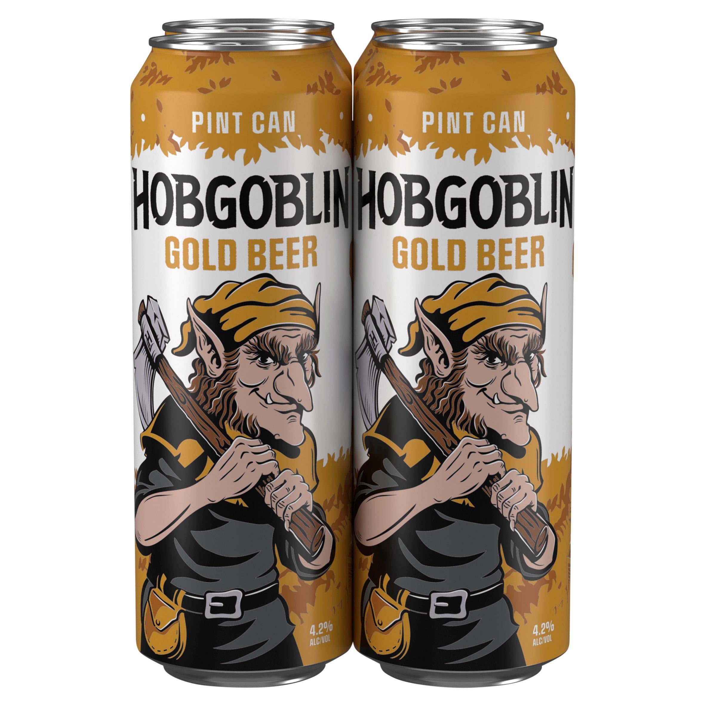 Hobgoblin Gold Ale Beer Pint Can 4x568ml