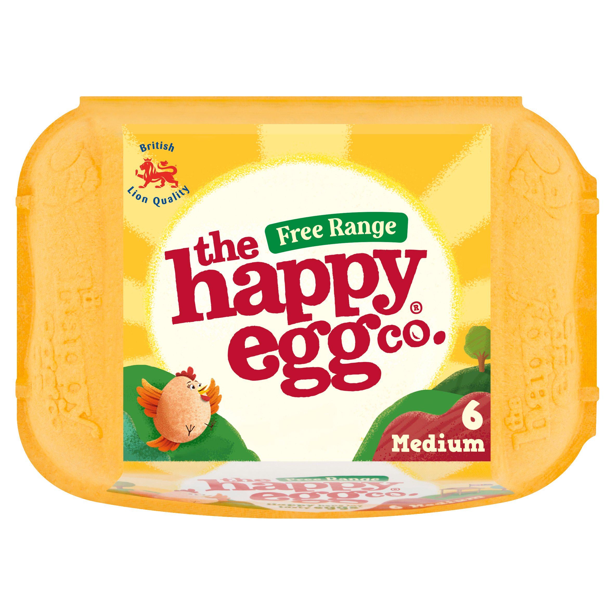 Happy Egg Medium Free Range Eggs x6