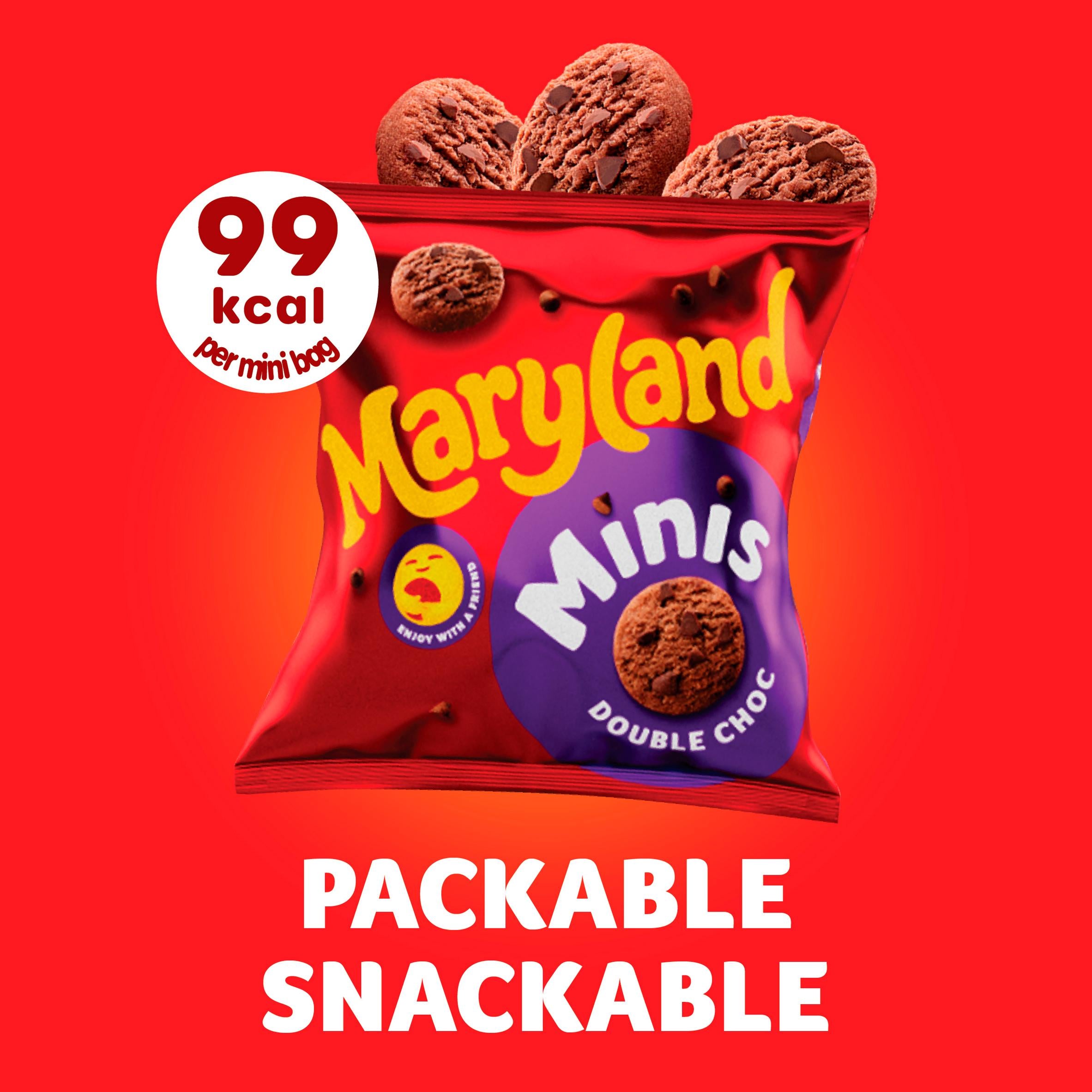 Maryland Minis Double Chocolate 6 Multipacks Cookies 118.8g