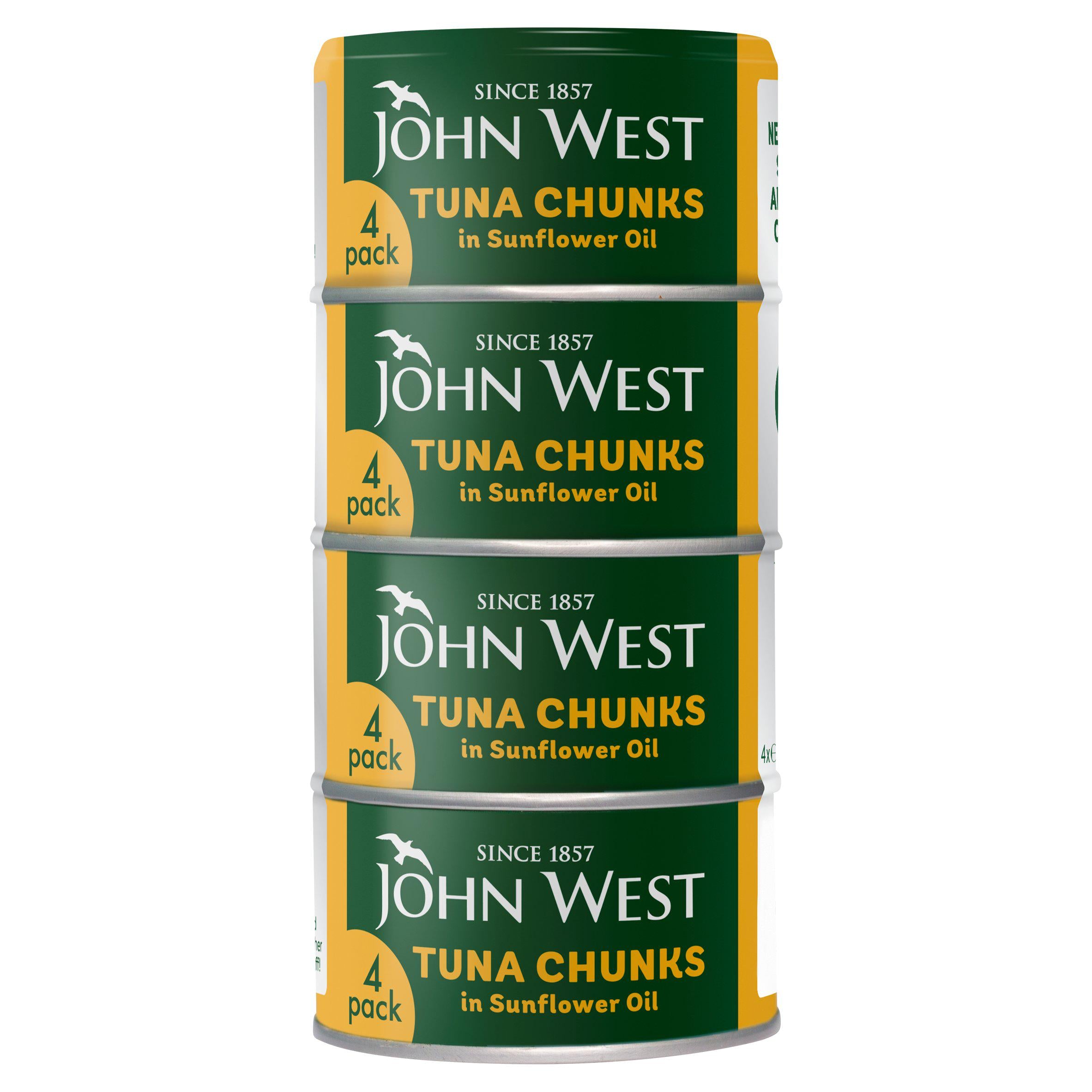 John West Tuna Chunks in Sunflower Oil 4x125g