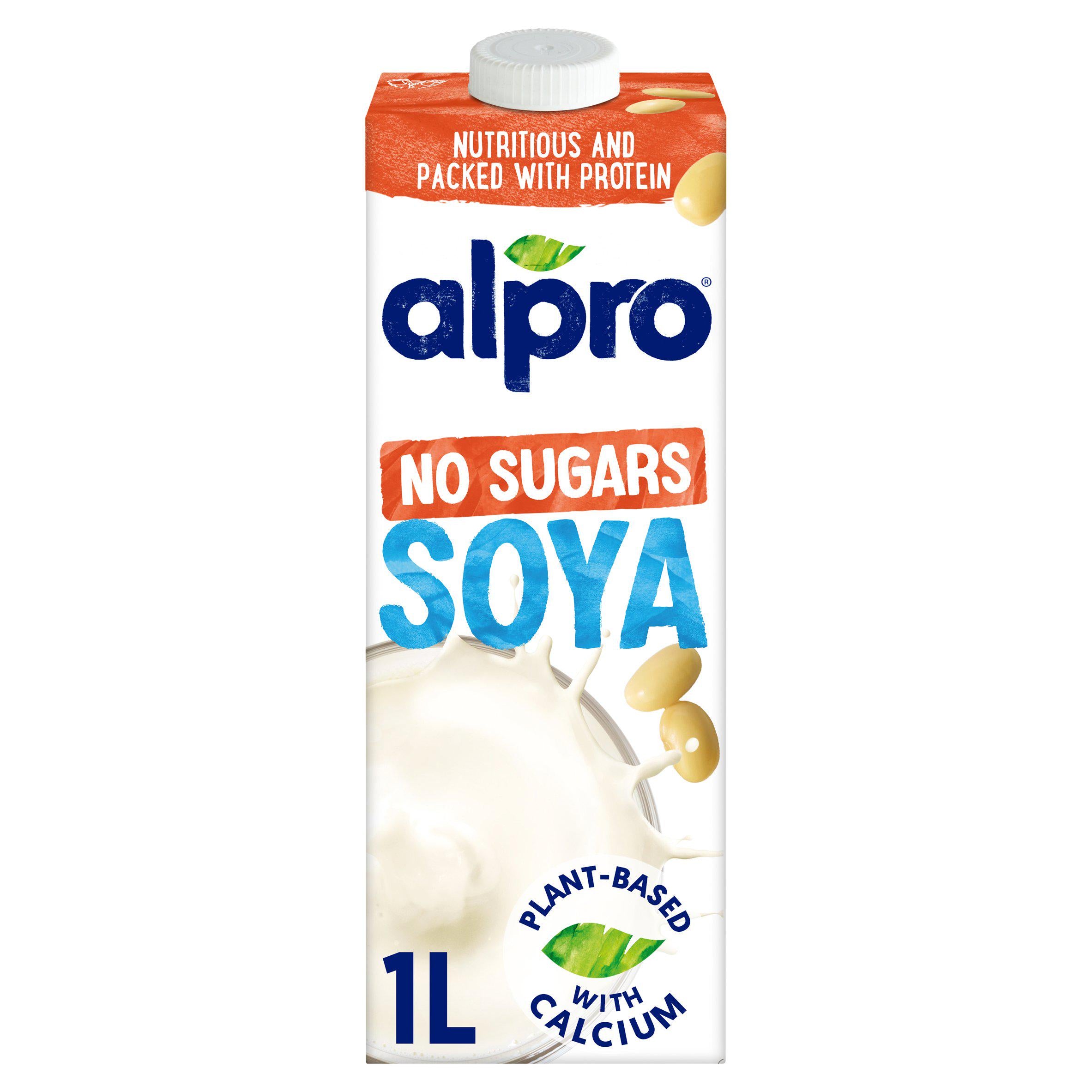 Alpro Soya Milk No Sugars Long Life Dairy Alternative 1 Litre
