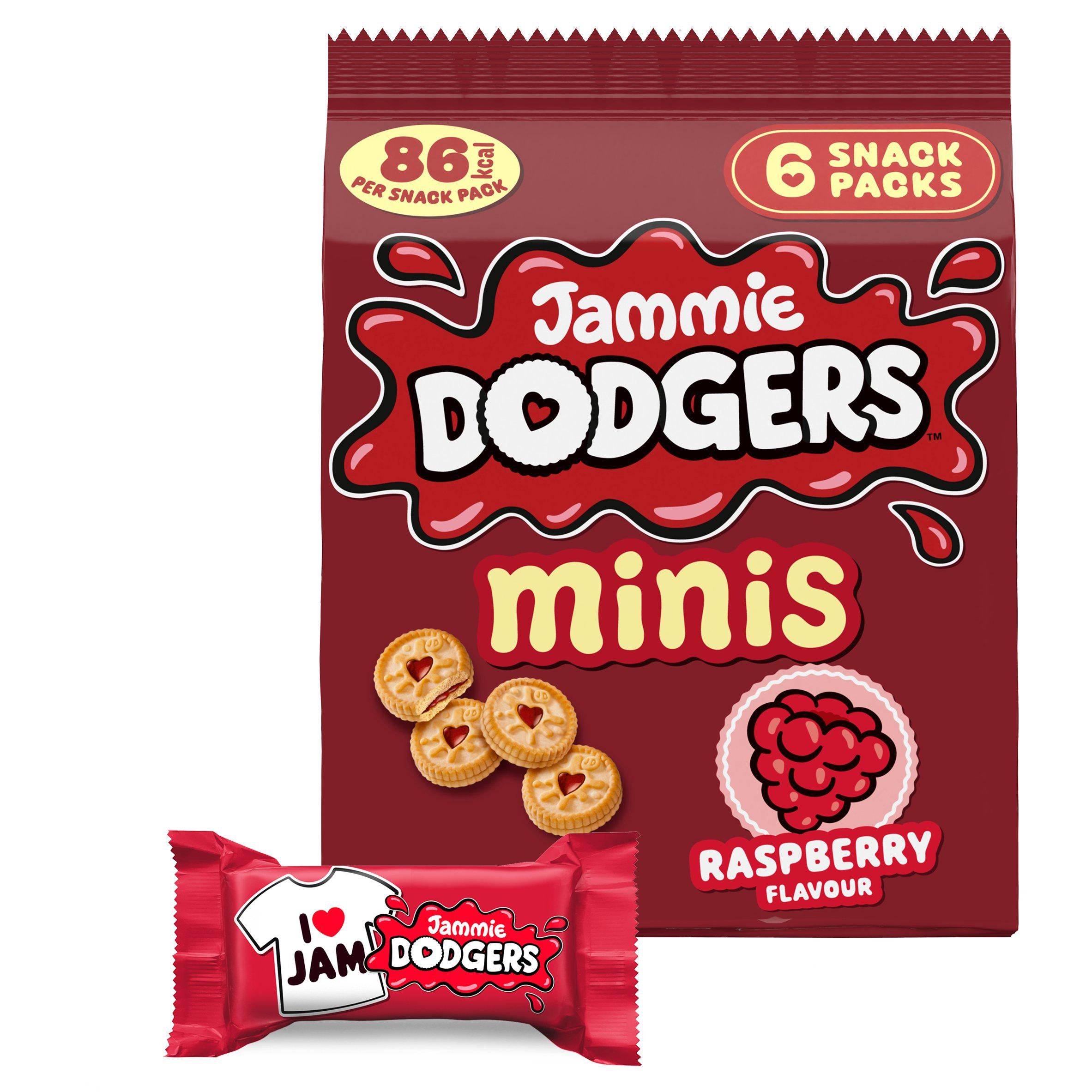 Jammie Dodgers Minis Raspberry Biscuits Multipack x6