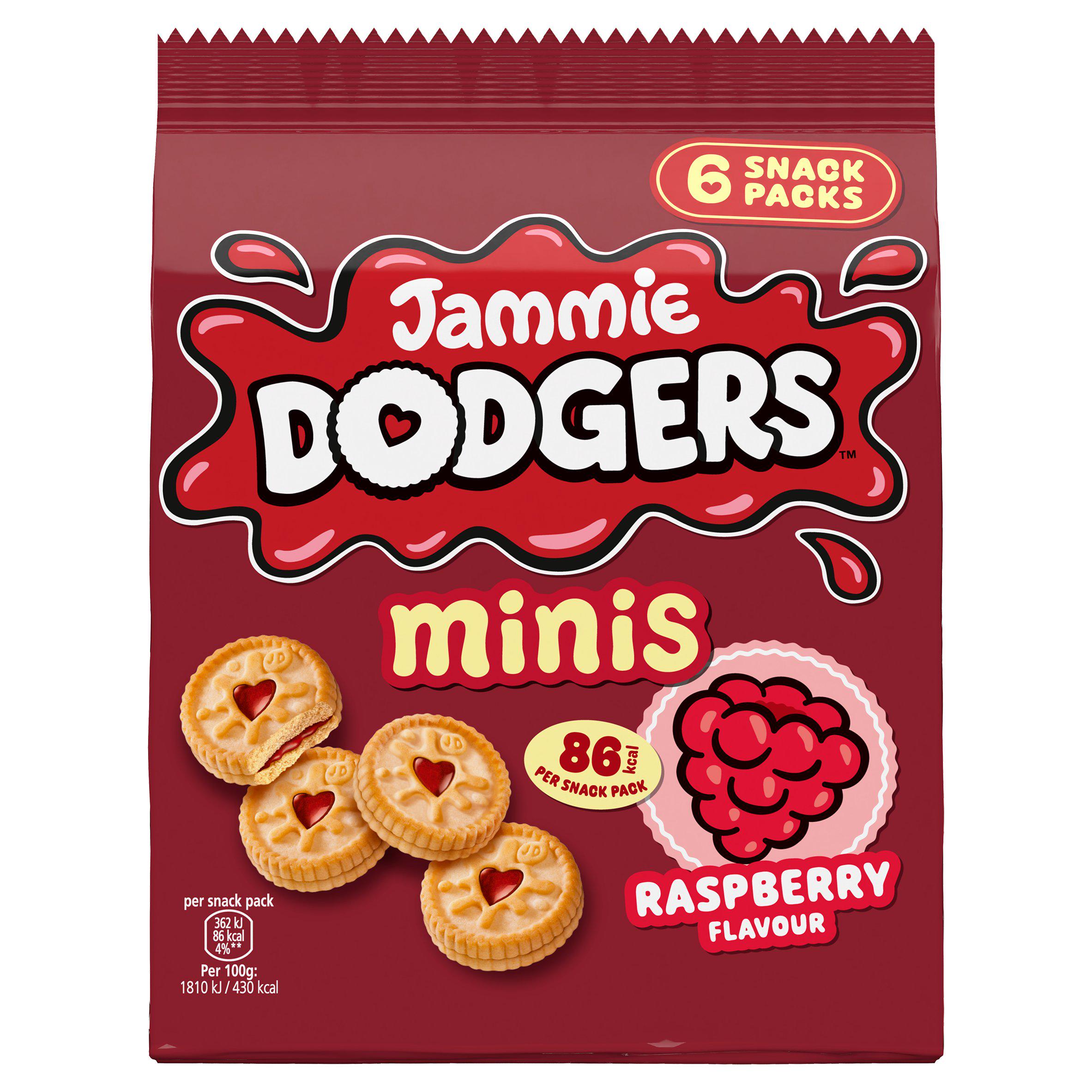 Jammie Dodgers Minis Raspberry Biscuits Multipack x6
