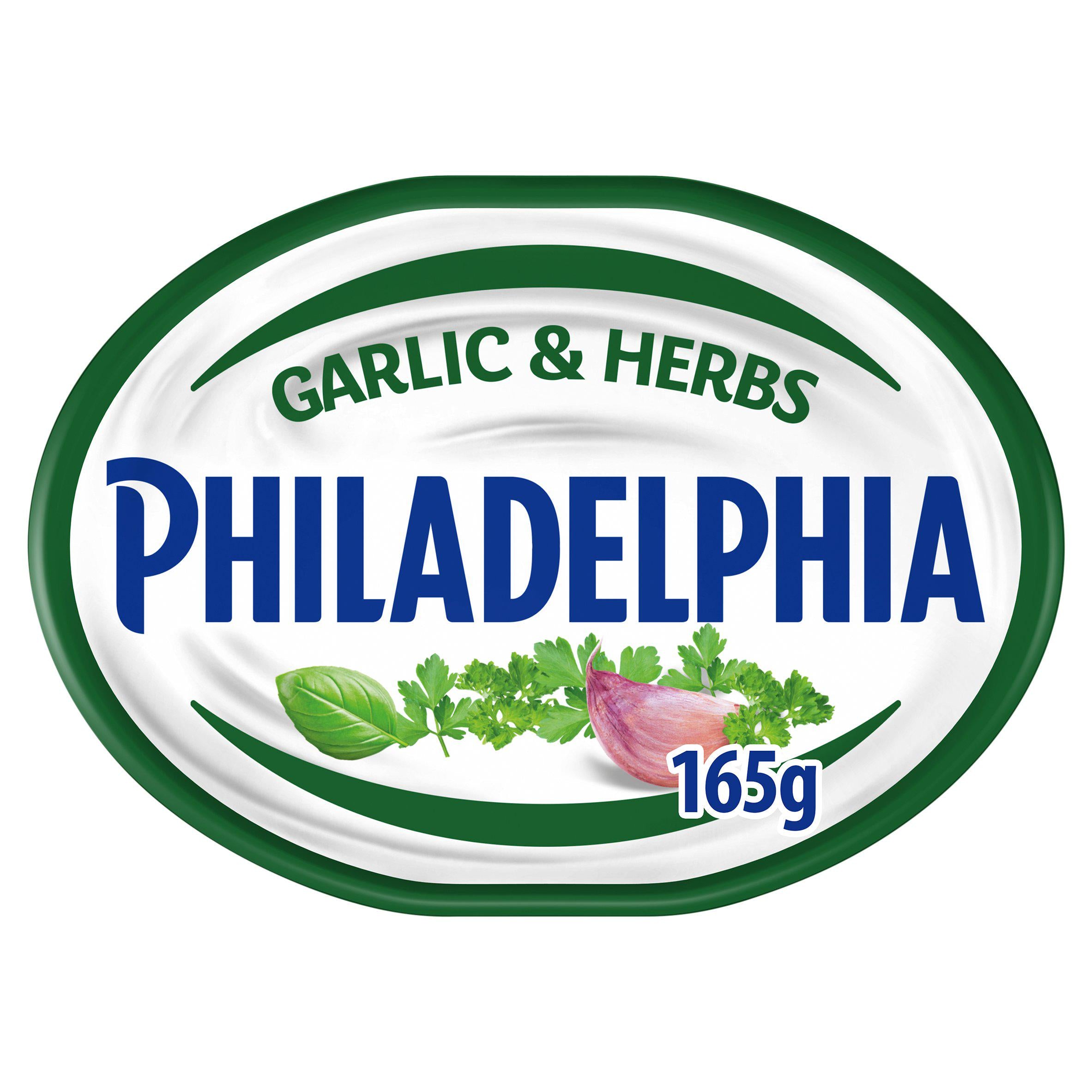 Philadelphia Garlic & Herbs Soft Cheese 165g