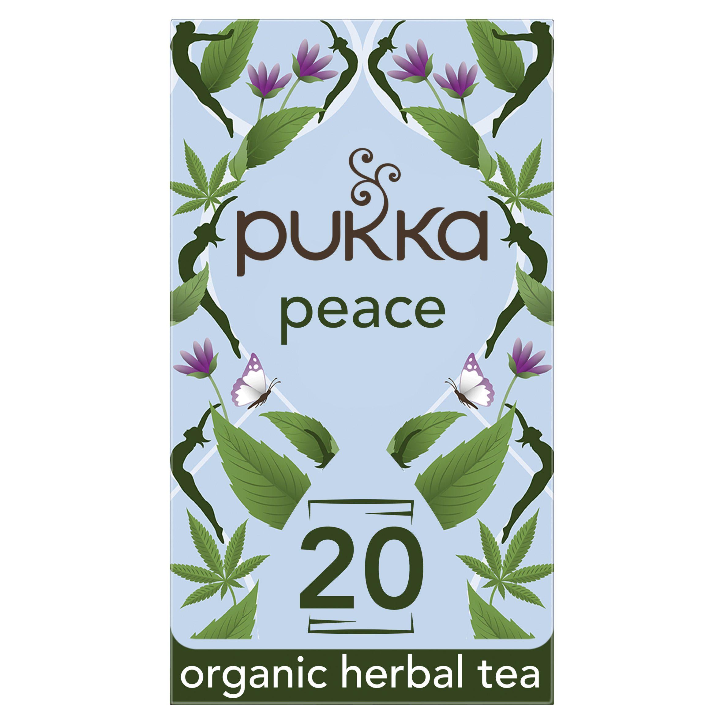 Pukka Organic Peace Tea With Chamomile Home Compostable Herbal Tea Bags x20