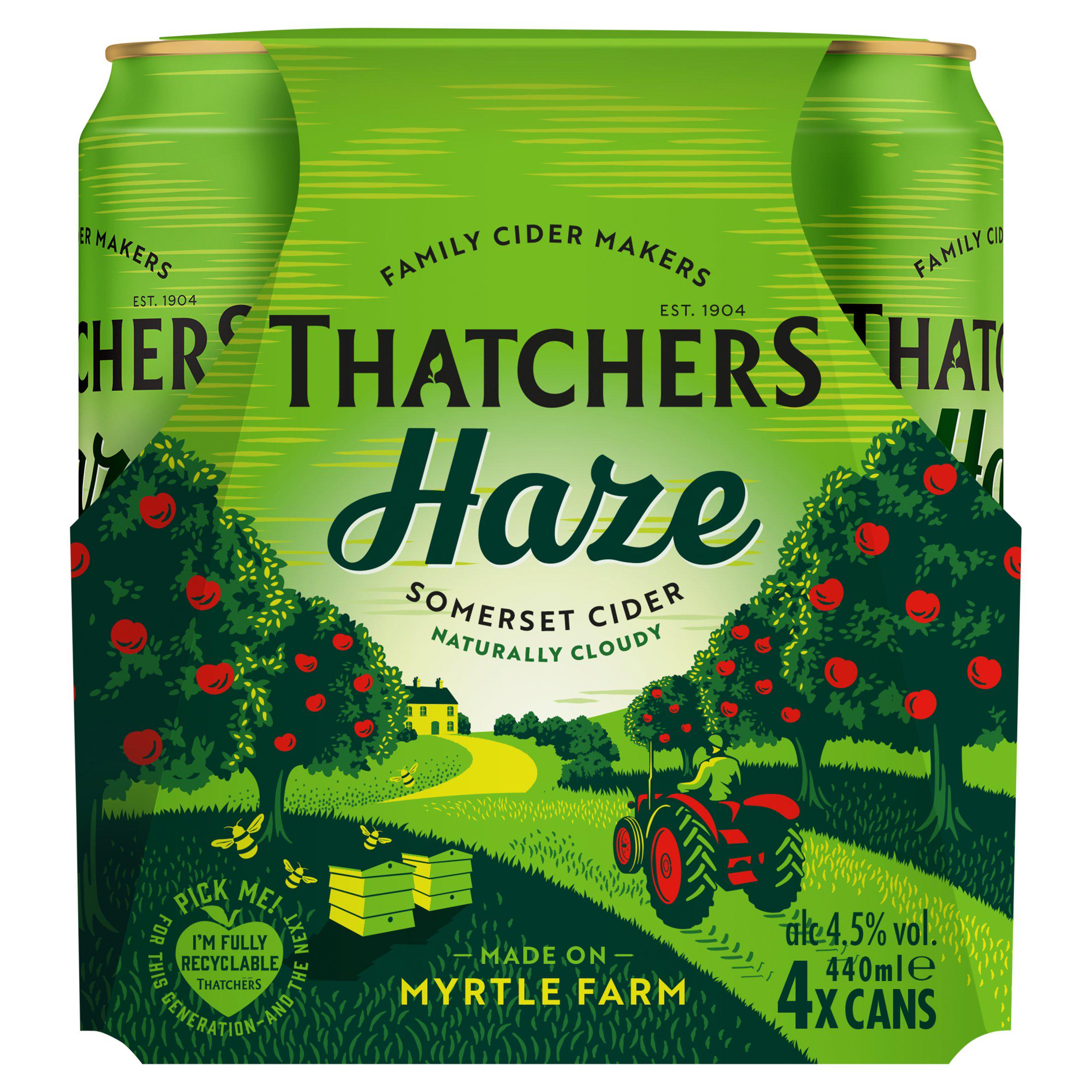 Thatchers Haze Cloudy Cider 4x440ml