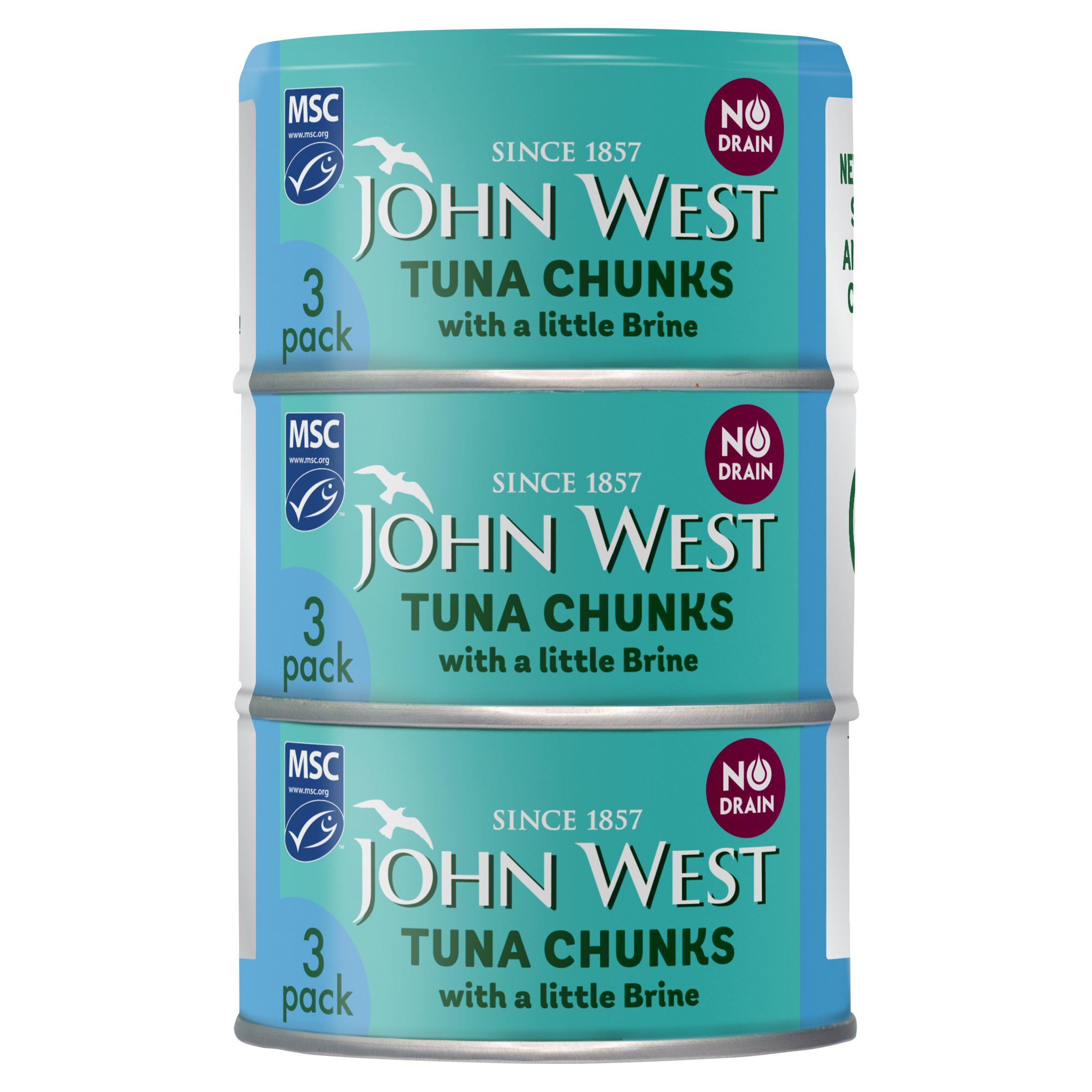 John West Tuna Chunks with a Little Brine 3x100g