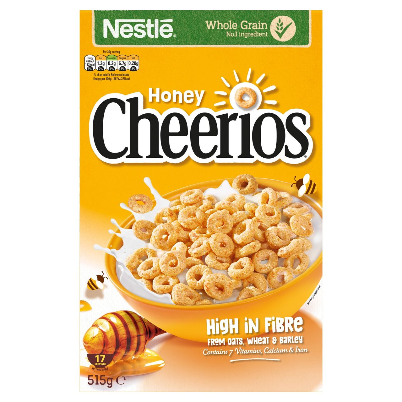Nestle Honey Cheerios Cereal 515g