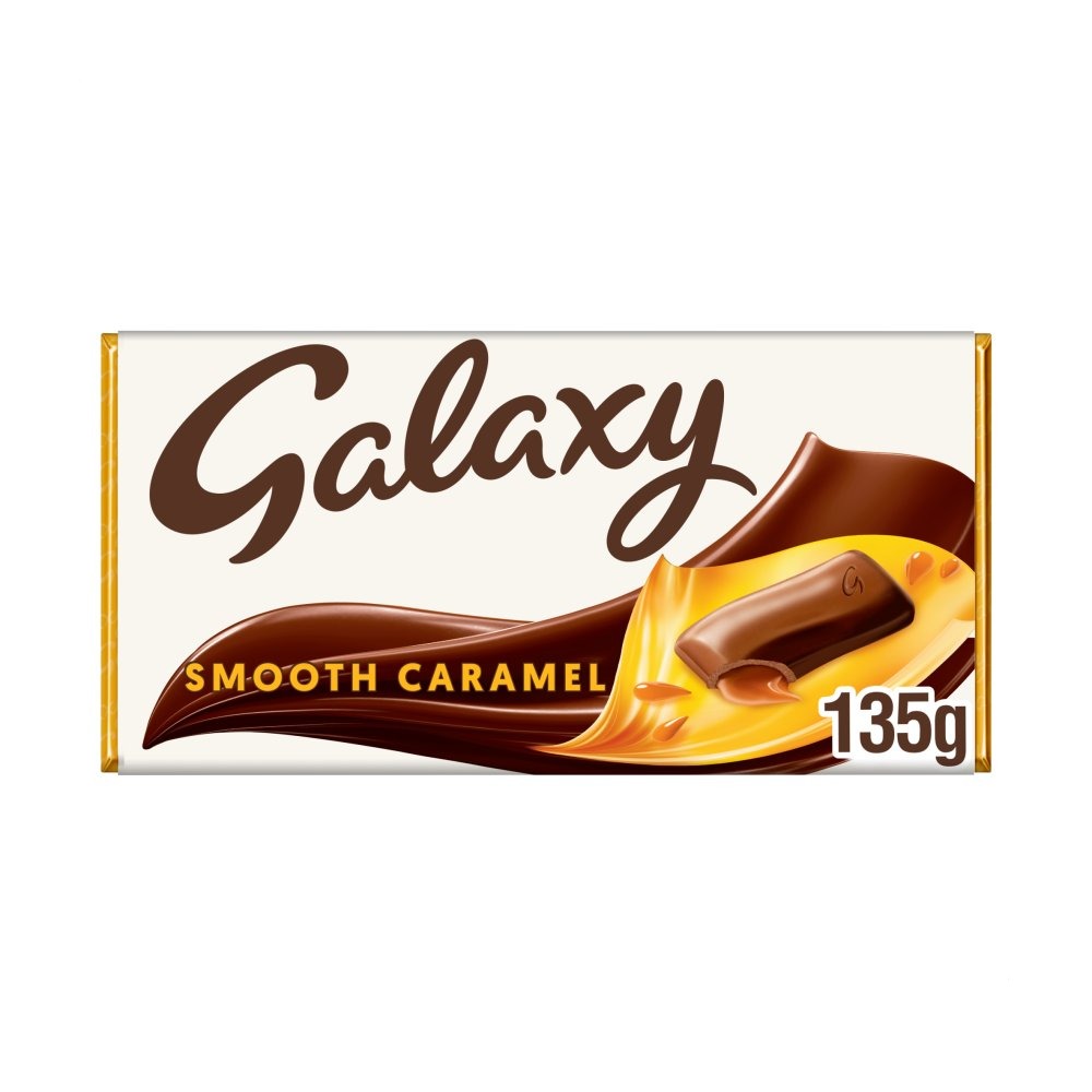 Galaxy Smooth Caramel & Milk Chocolate Block Bar 135g - Moo Local