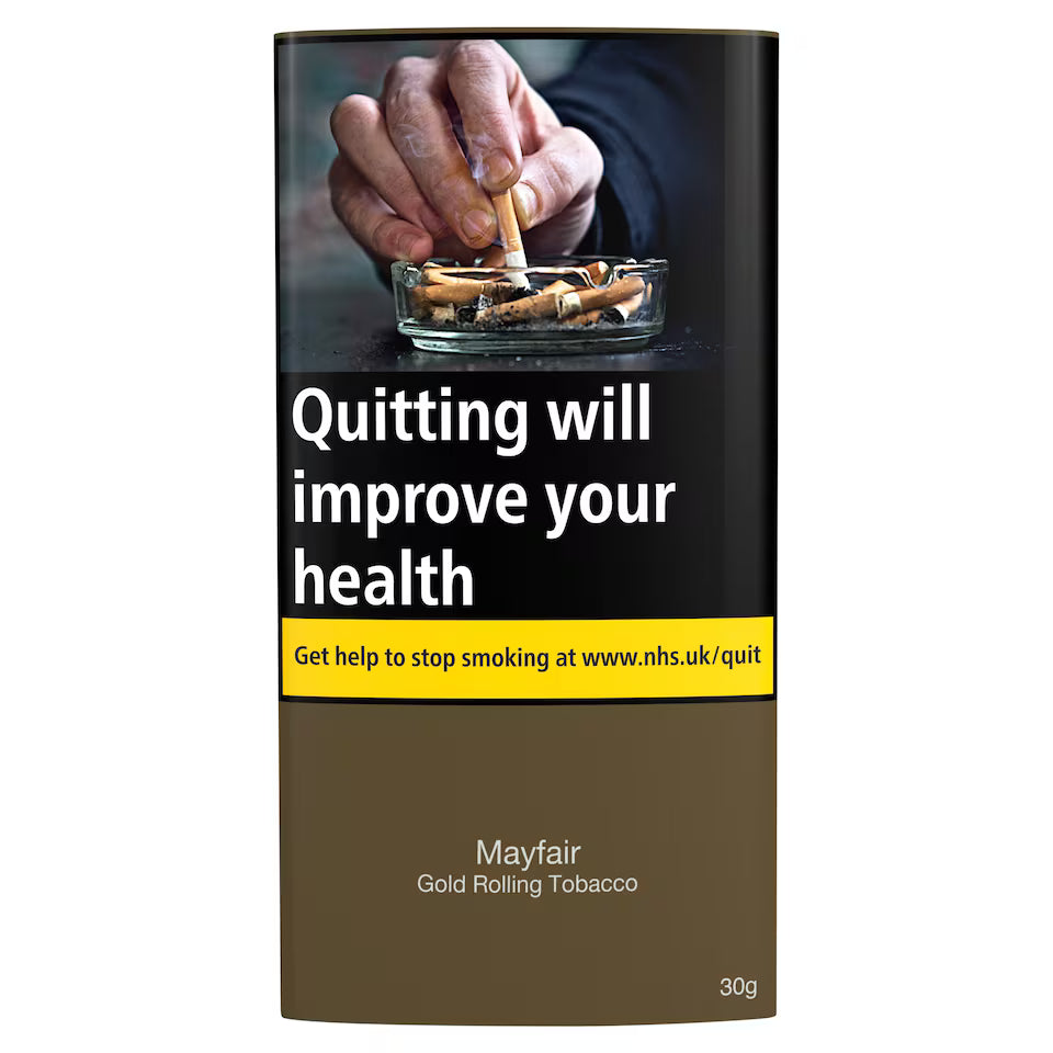 Mayfair Gold Rolling Tobacco Pouch 30g