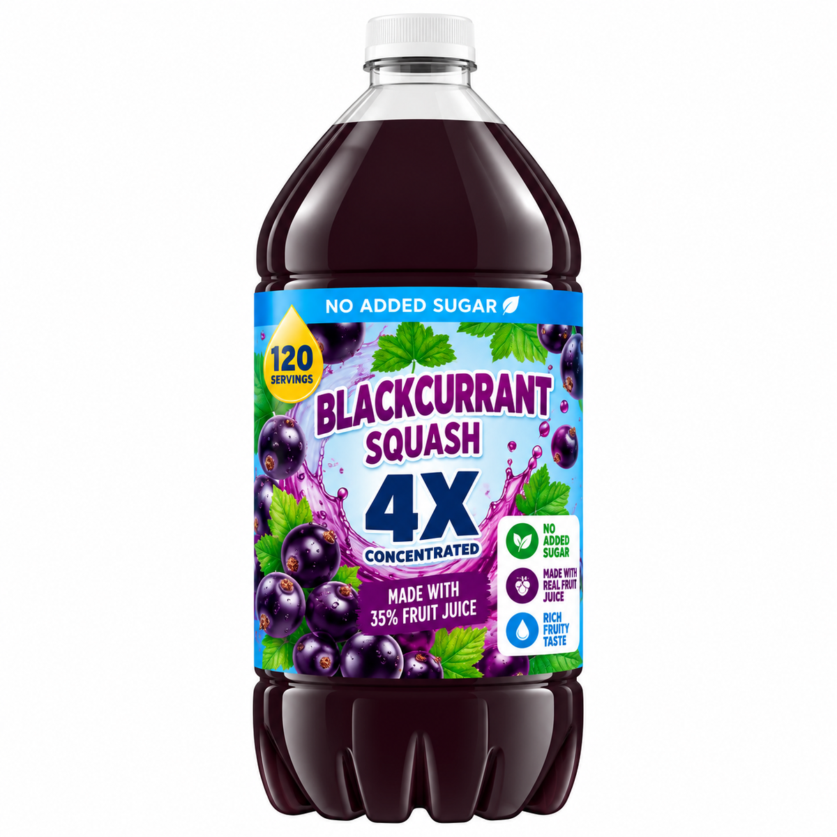 Quadruple Strength Blackcurrant Squash 1.5 Litre
