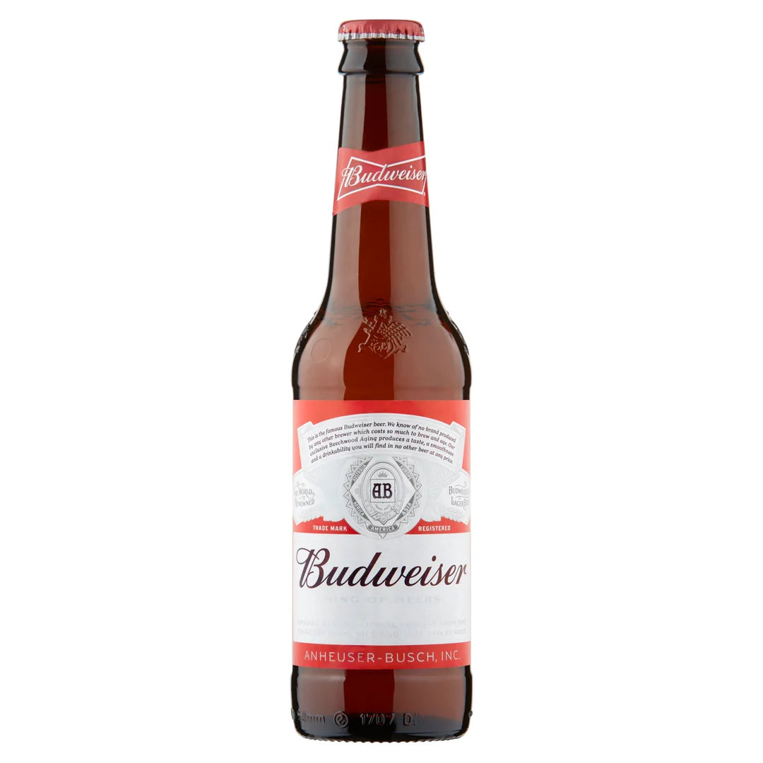 Budweiser Lager Beer Small Bottle 300ml