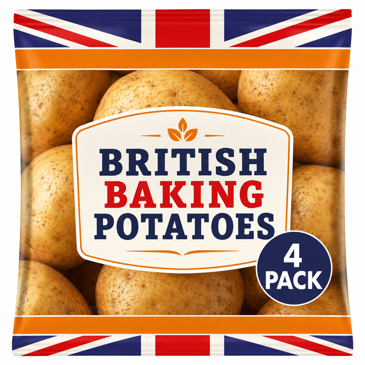 British Baking Potatoes x 4