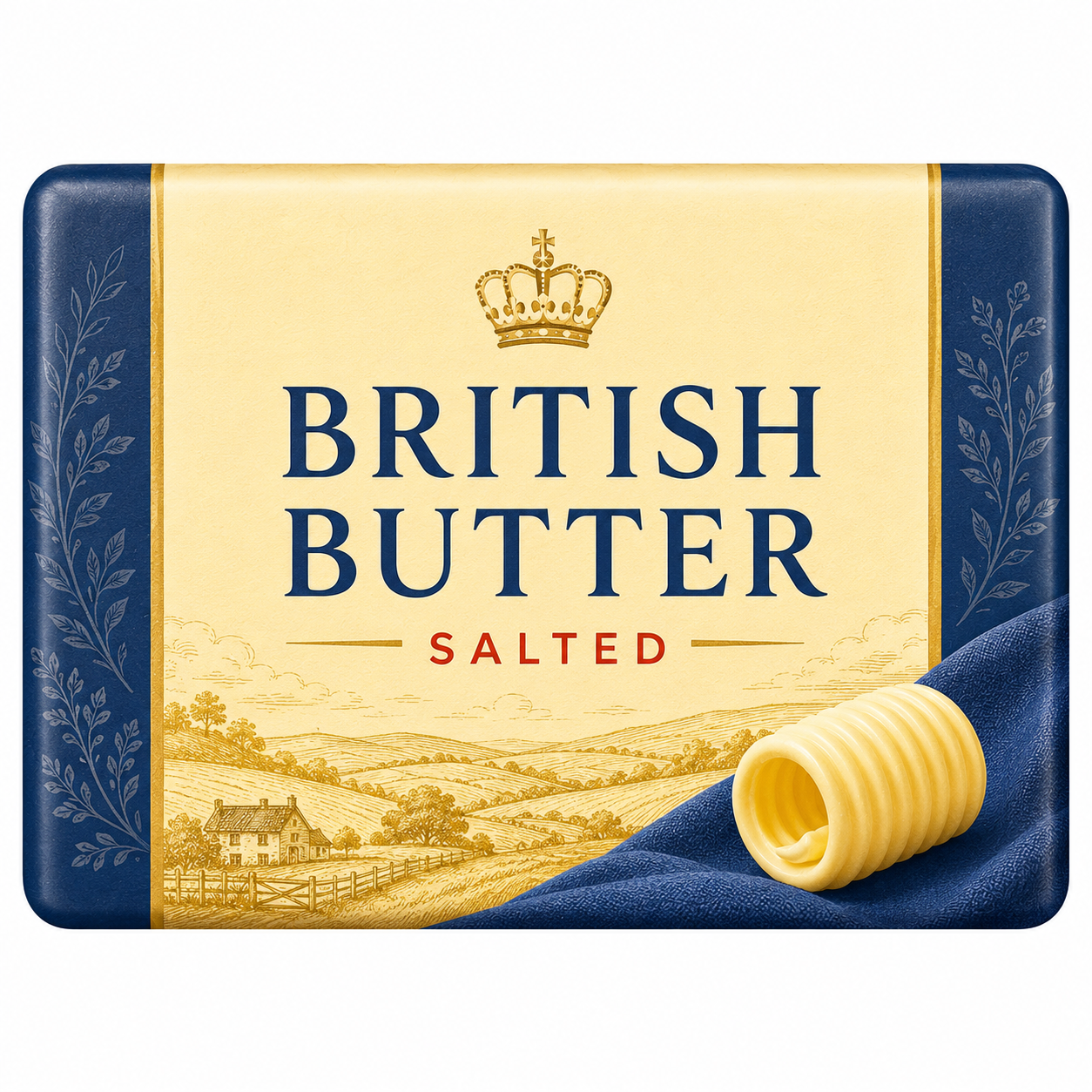 British Unsalted Block Butter 250g