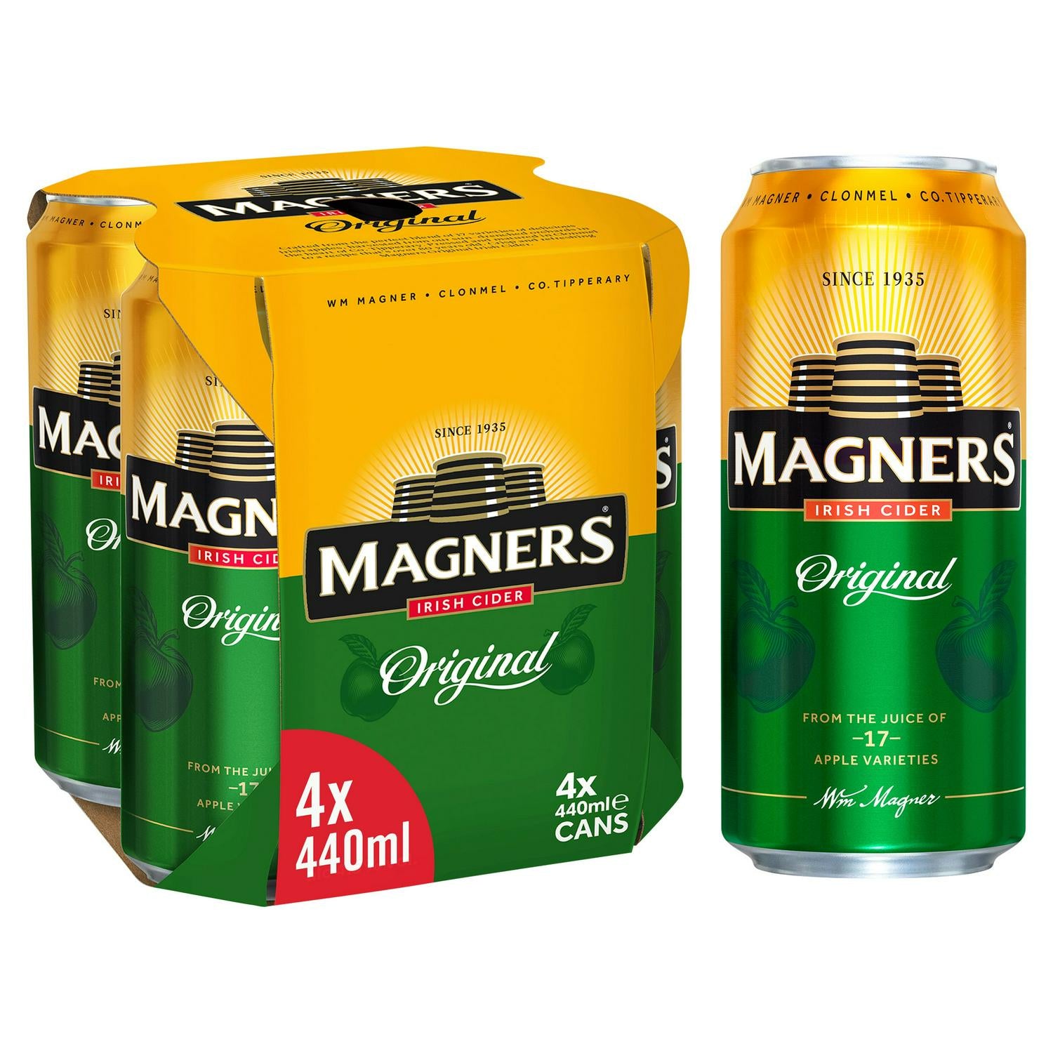 Magners Irish Cider Original Cans 4x440ml - Moo Local