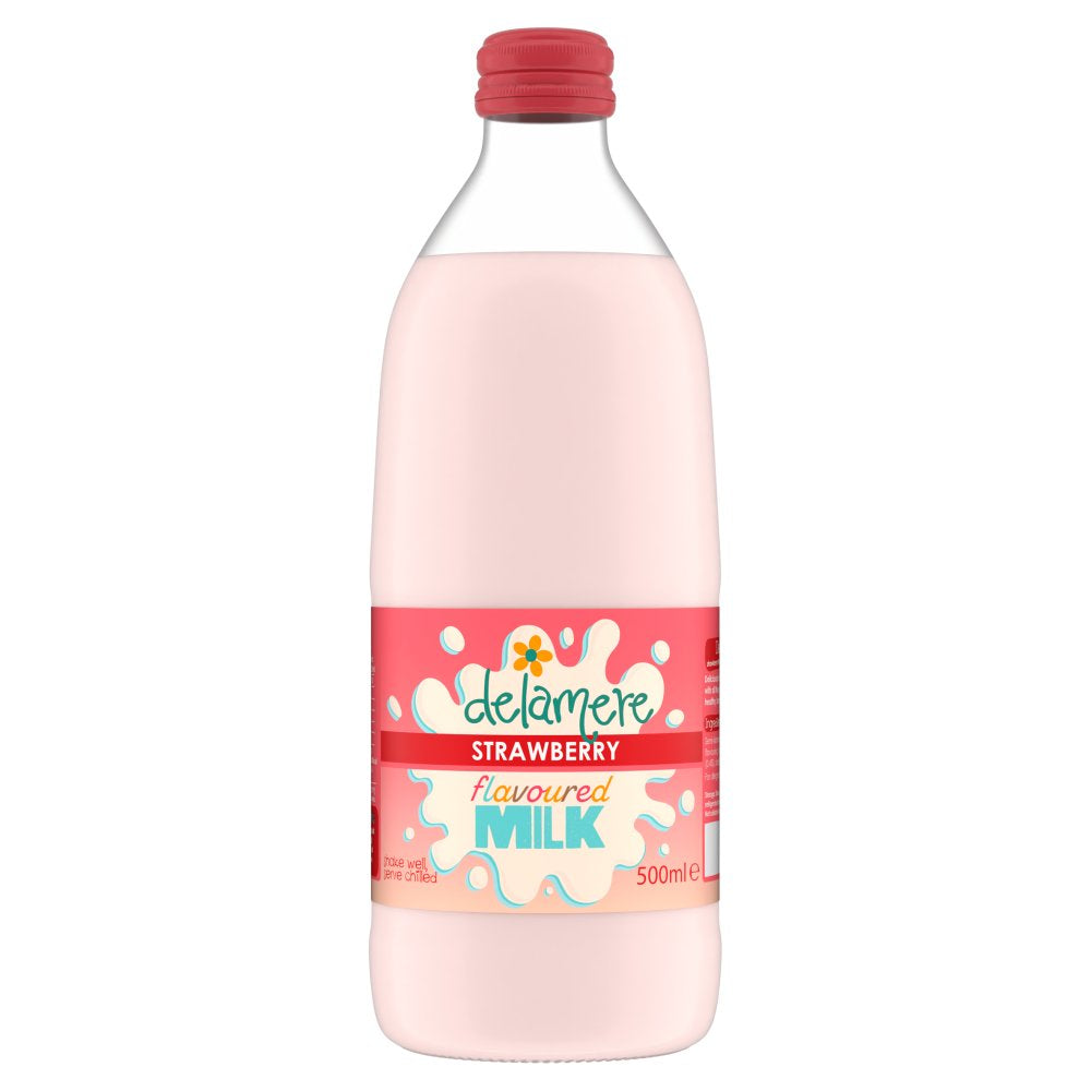 Delamere Strawberry Flavour Milk 500ml
