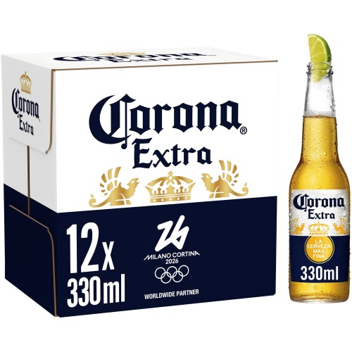 Corona Extra Premium Lager Beer Bottles 12x330ml