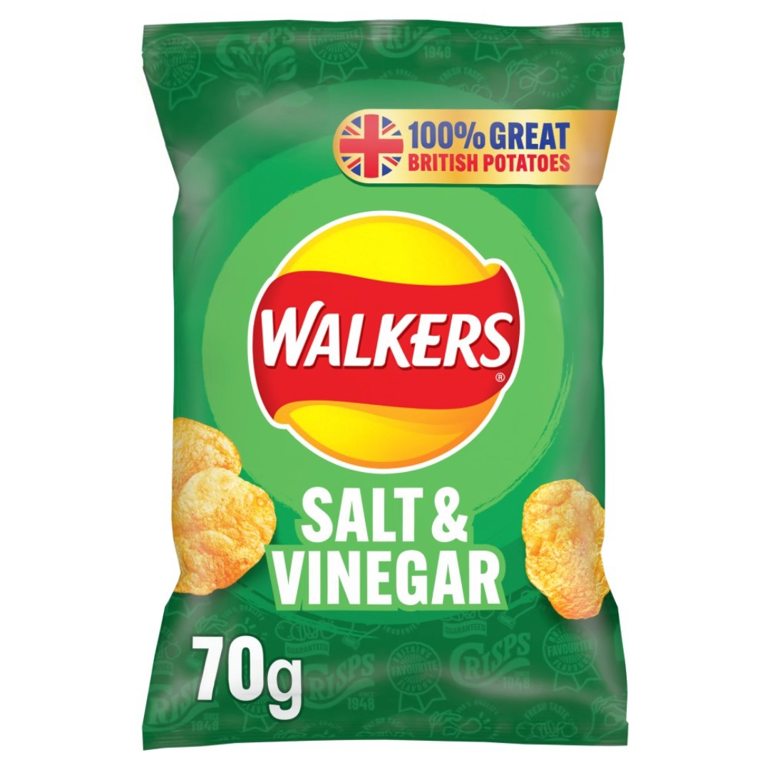 Walkers Salt & Vinegar Crisps 70g