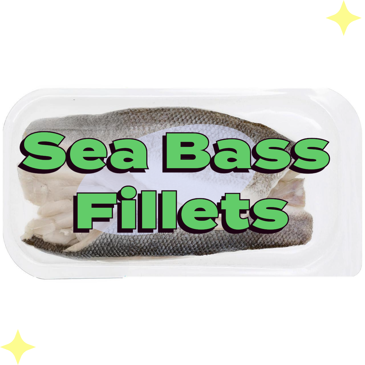 Sea Bass Fillets x4 360g