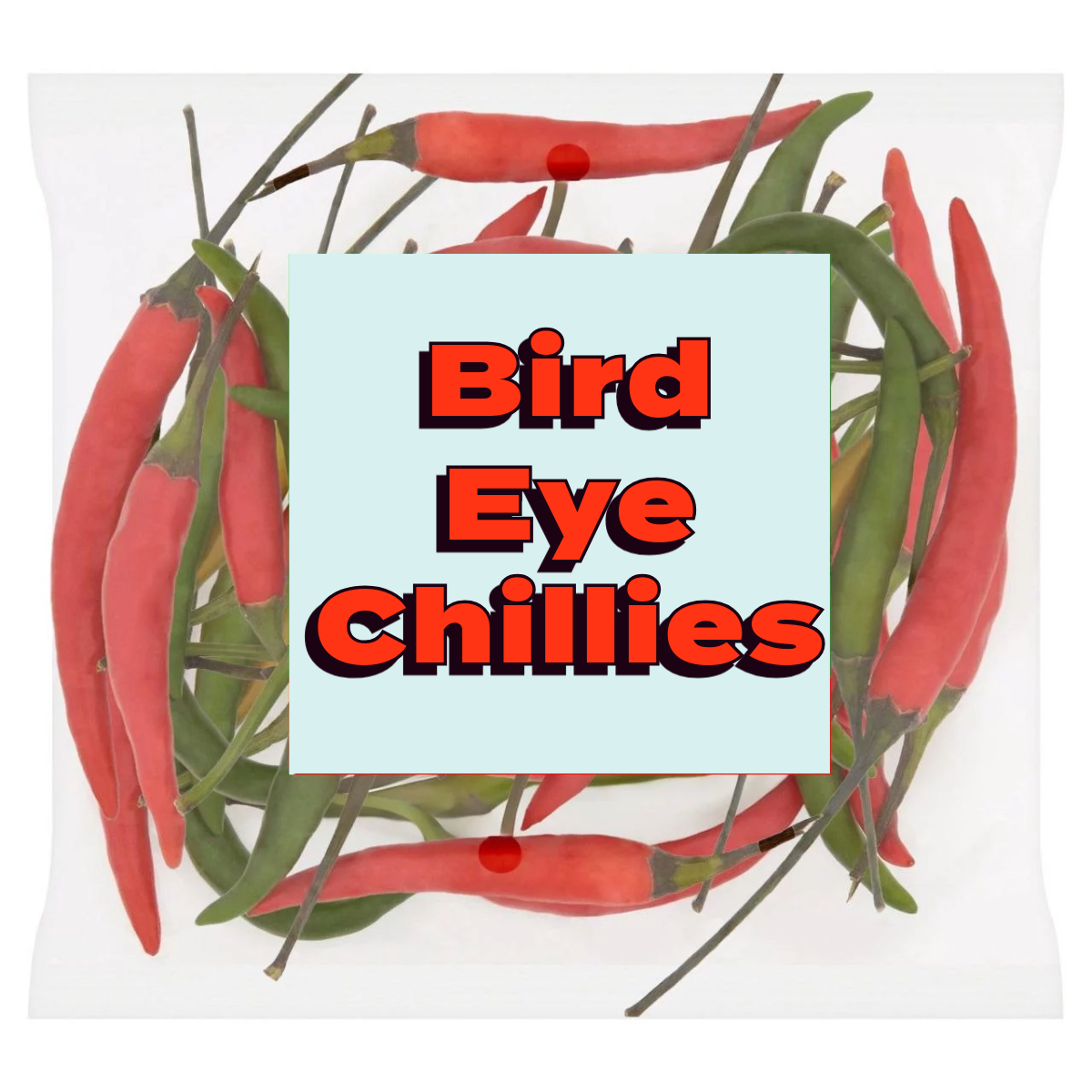 Bird Eye Chillies (Red or Green) 20g