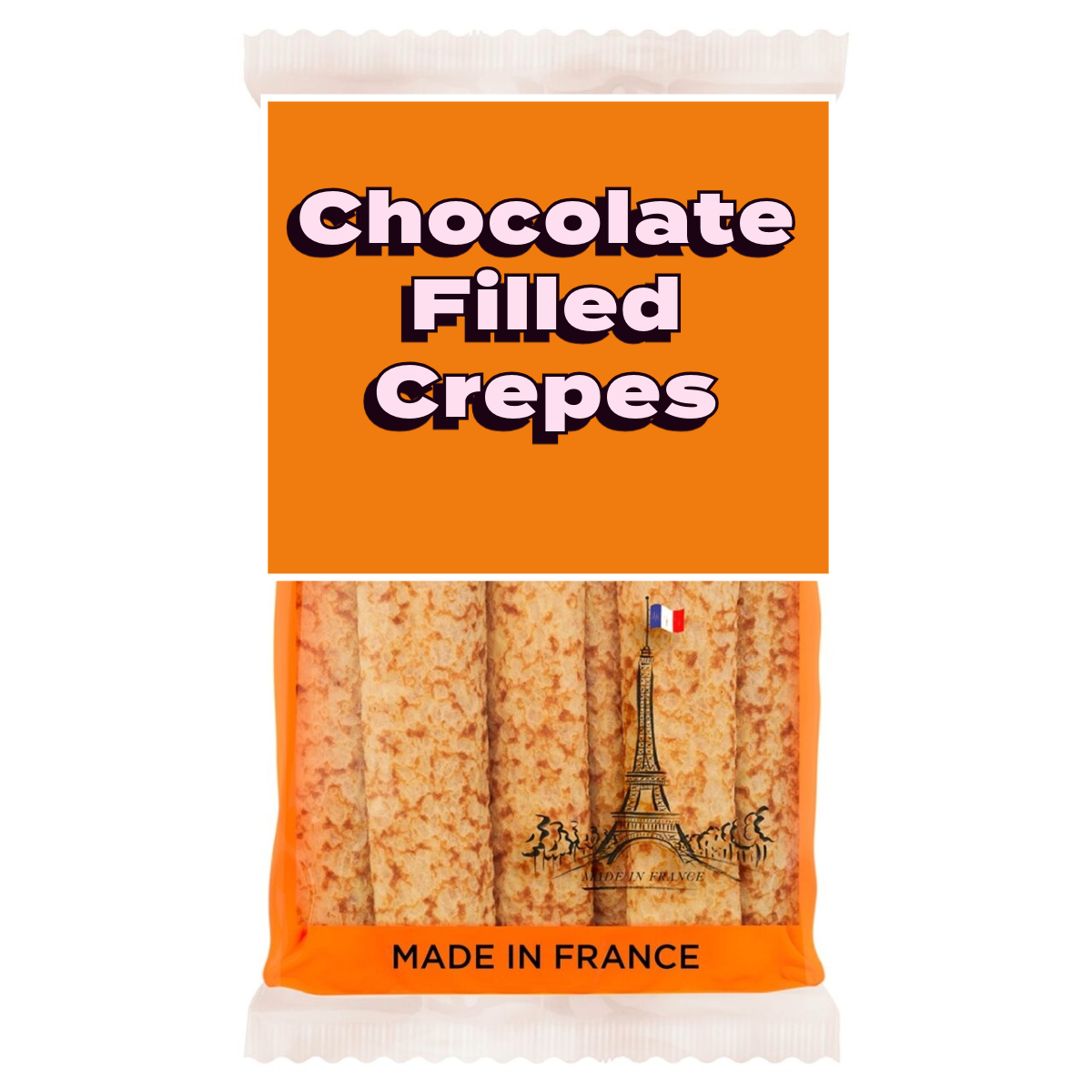 Chocolate Filled Crepes x6