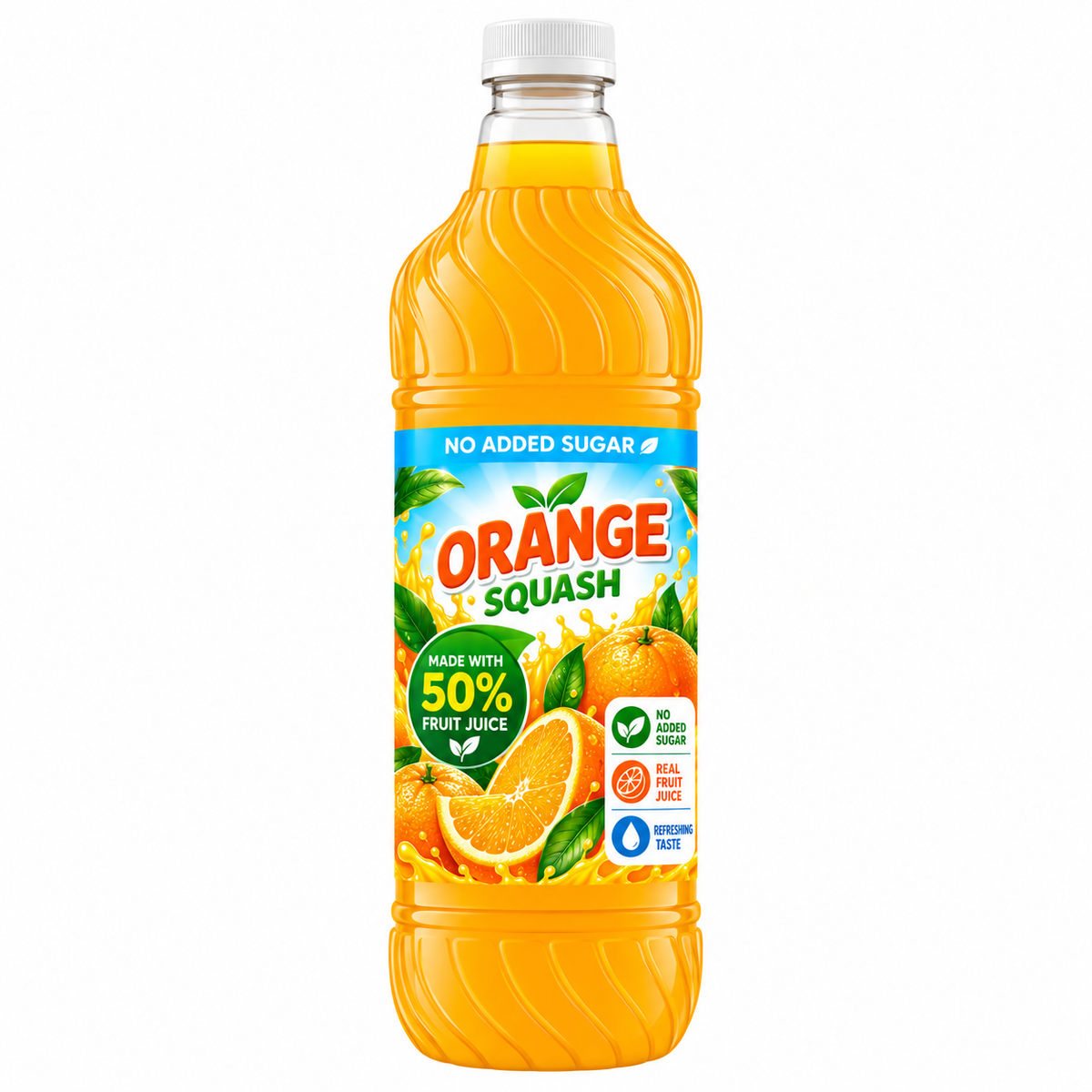 Orange High Juice Squash No Added Sugar 1 Litre