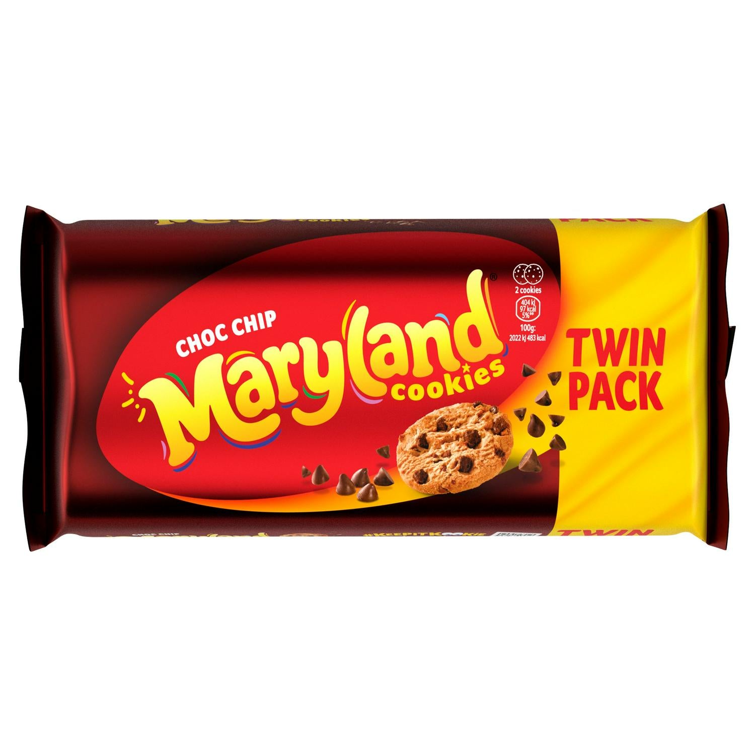 Maryland Cookies Choc Chip Twin Pack 400g - Moo Local