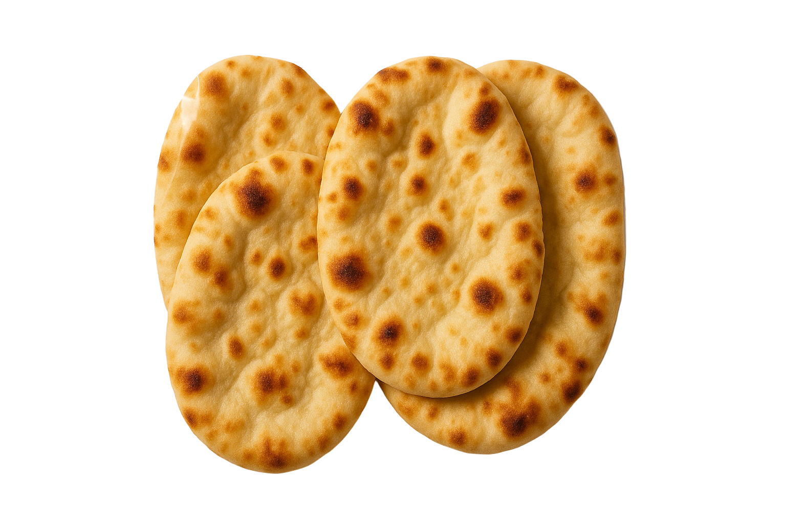 Mini Plain Naan x4 pack in large image