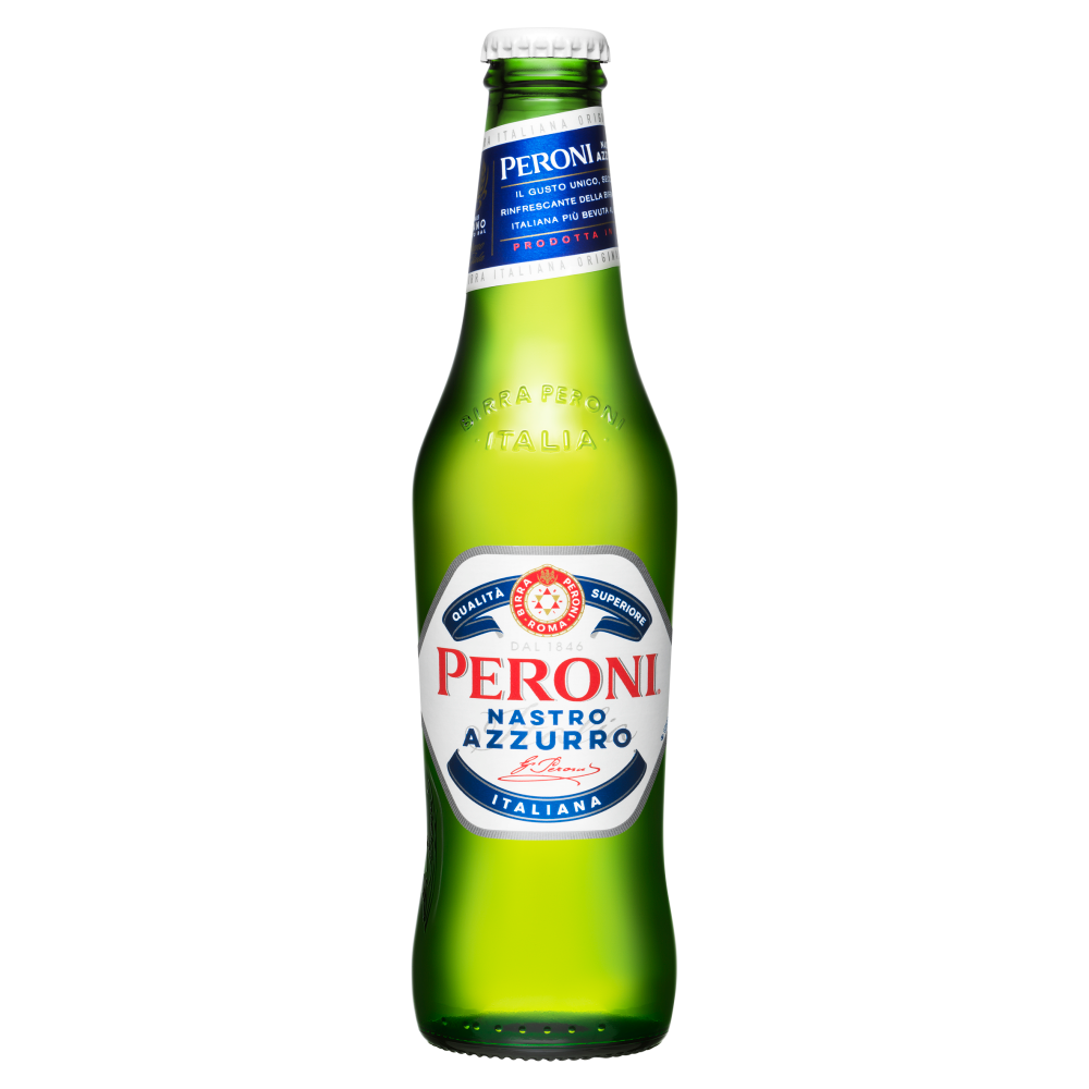 Peroni Nastro Azzurro Beer Lager Small Bottle 330ml