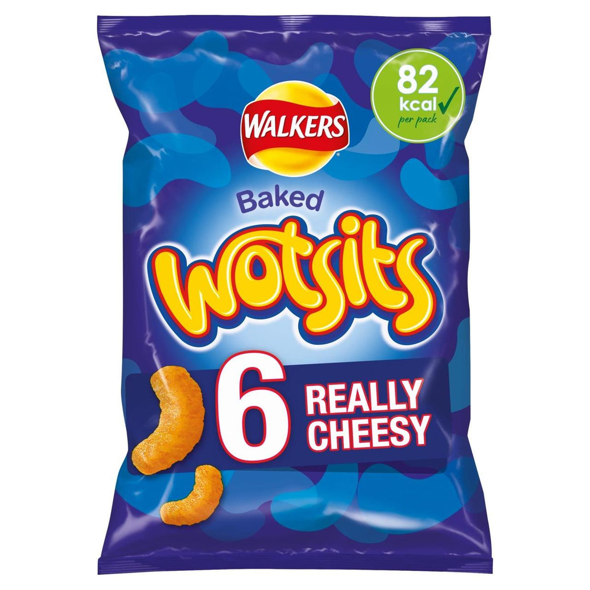 Walkers Wotsits Really Cheesy Multipack Crisps Snacks 6x16.5g - Moo Local