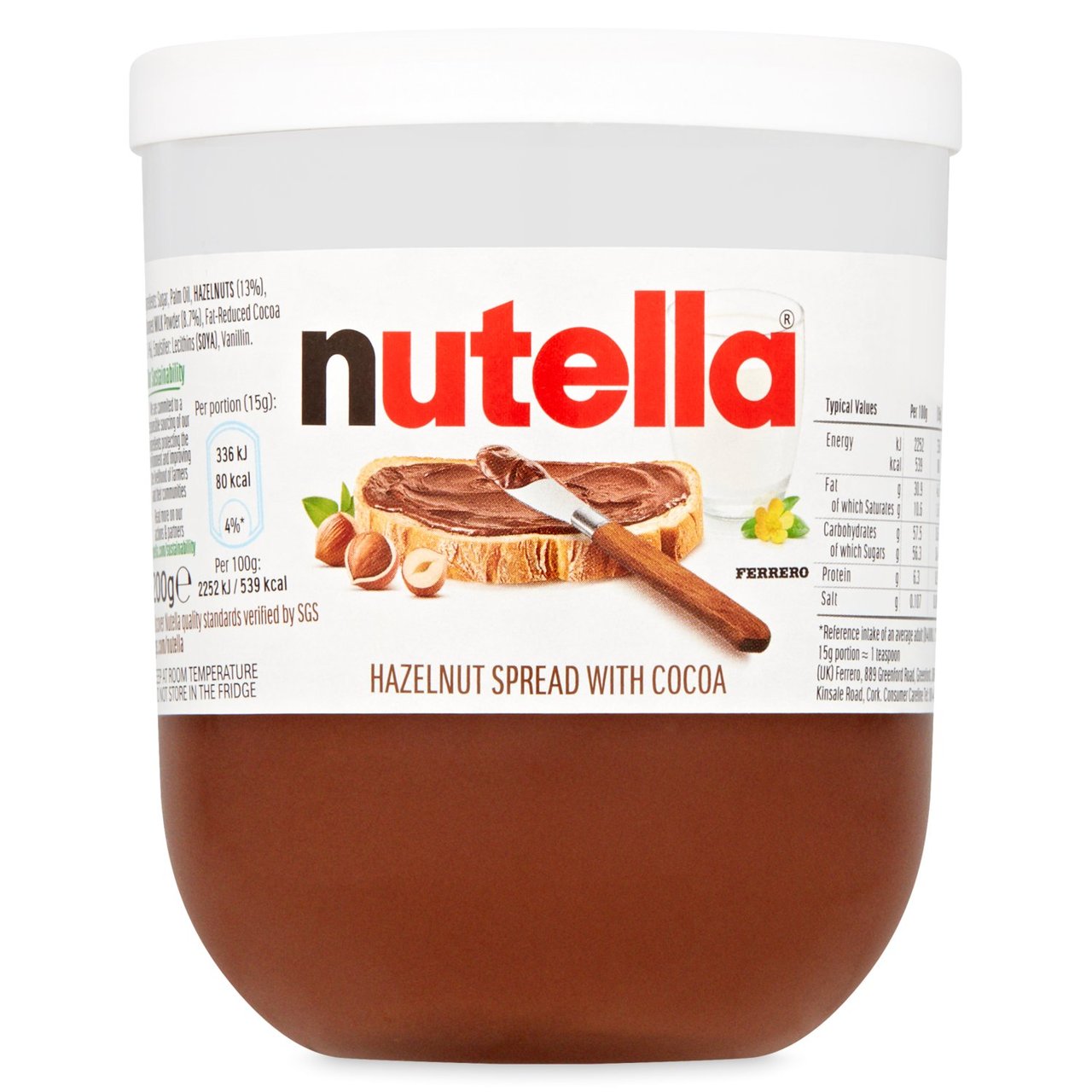 Nutella Hazelnut Chocolate Spread 200g (6597344854105)