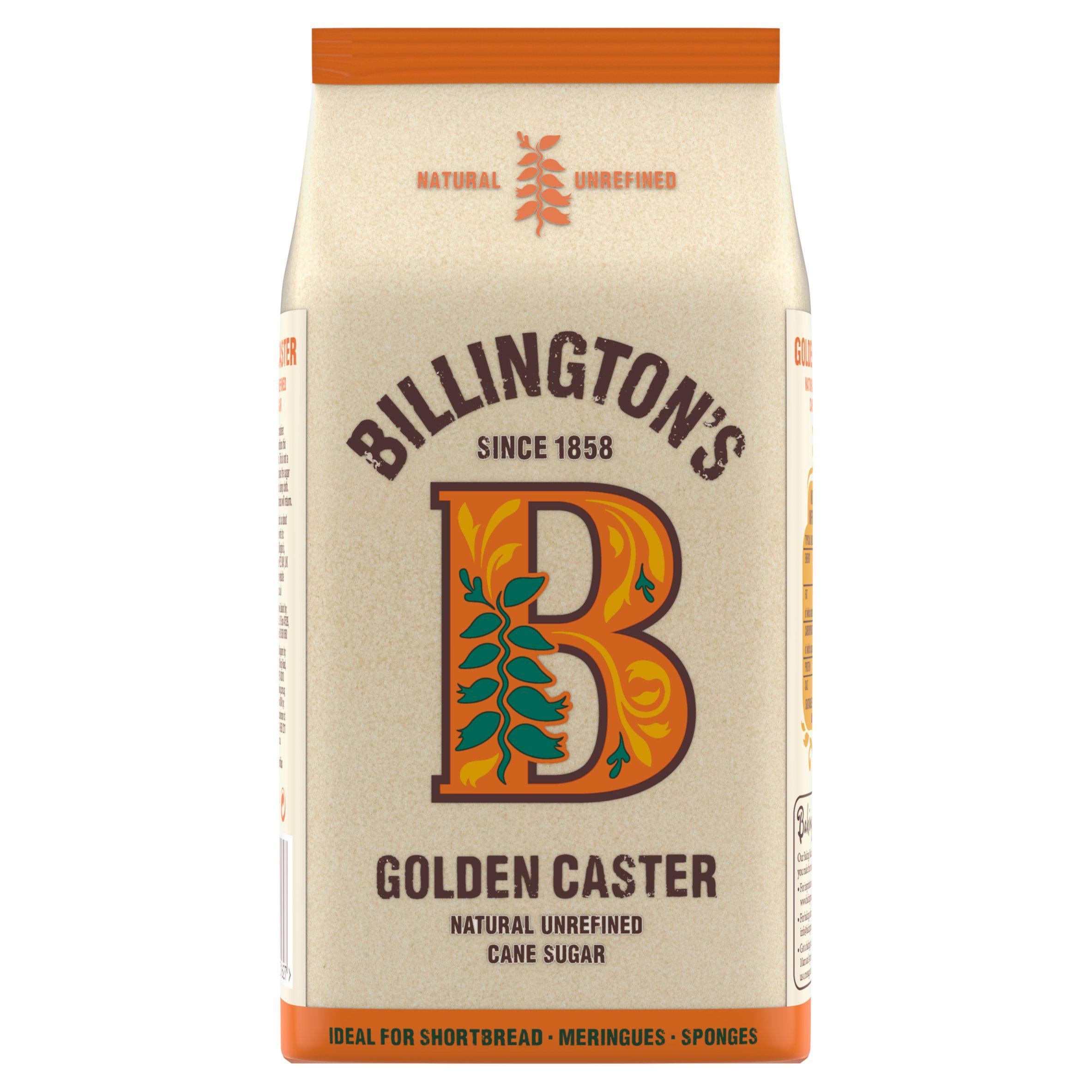Billington's Natural Golden Caster, Unrefined Cane Sugar 1kg - Moo Local