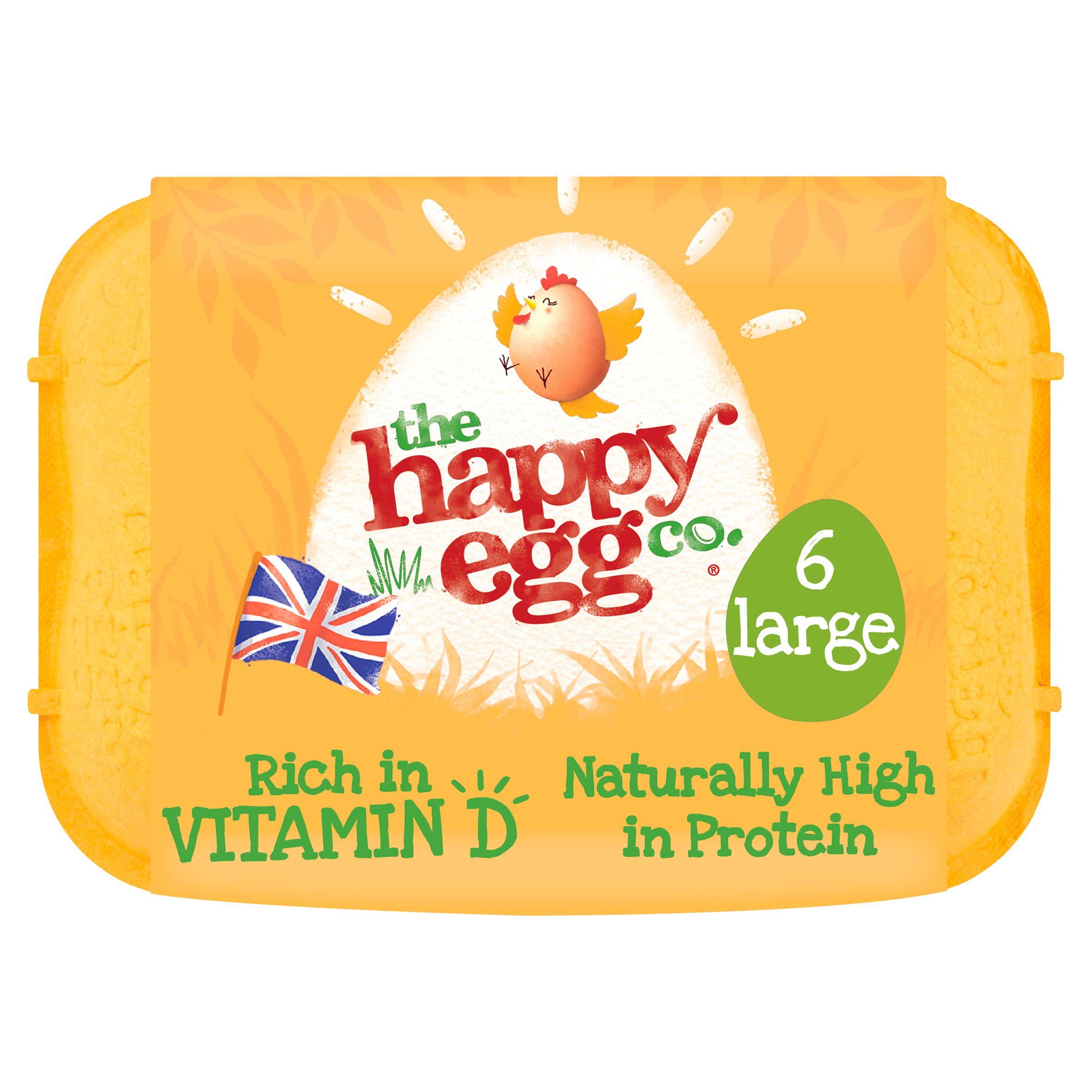 Happy Egg Large Free Range Eggs x6 - Moo Local